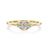 gold diamond ring luxary oval טבעת אובל משובצת יהלום יוקרתי זהב