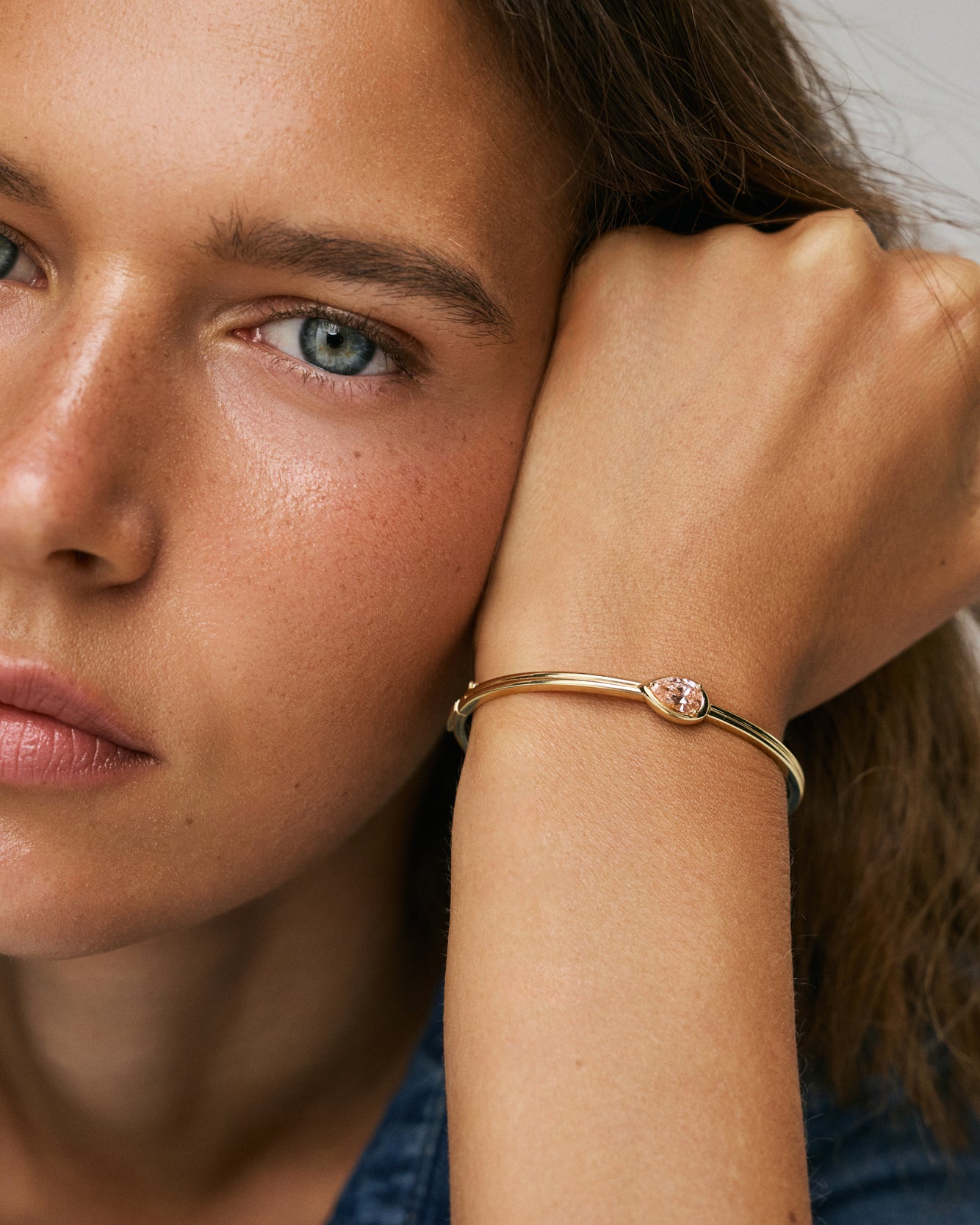 Rose drop bracelet
