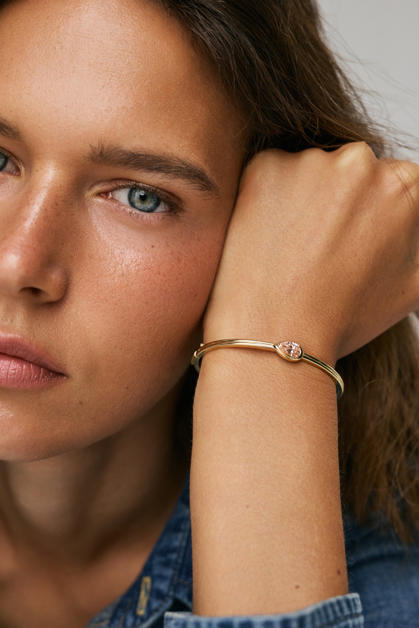 Rose drop bracelet