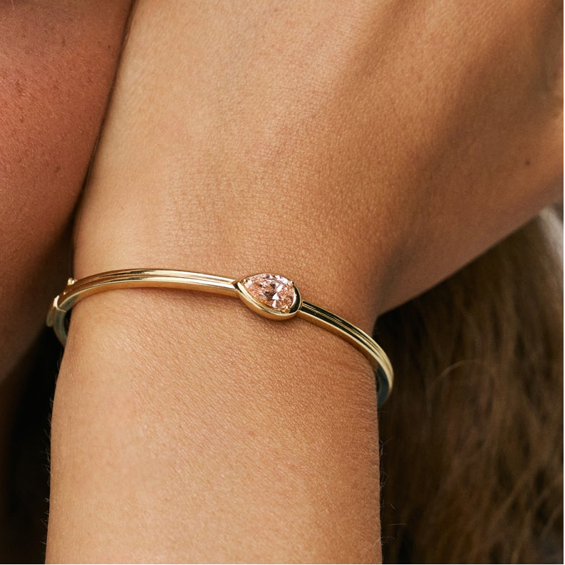 Rose drop bracelet