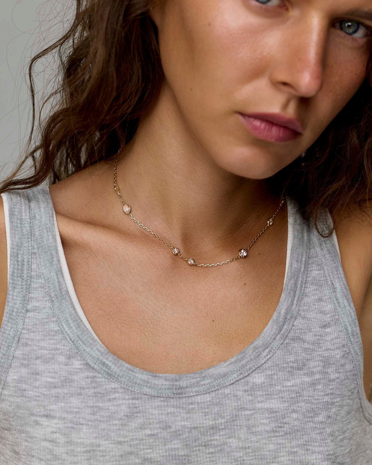 Wild rose bubbles necklace