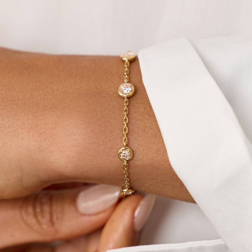 Wild rose bubbles bracelet