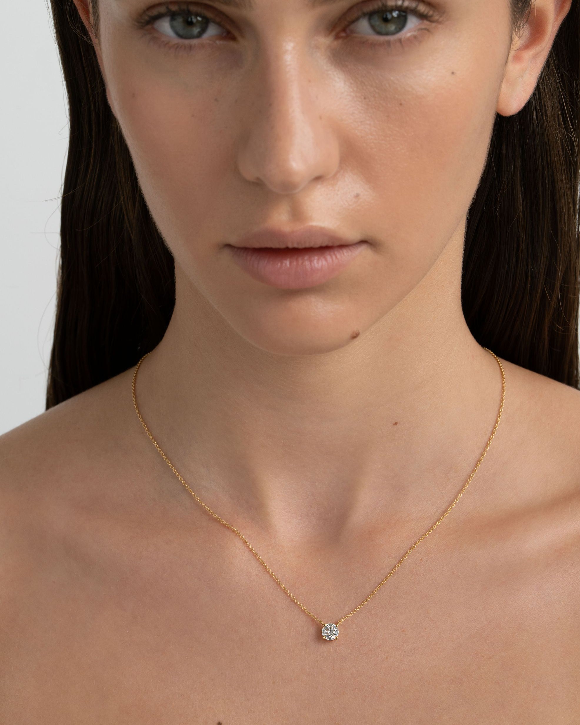 the classic diamond necklace