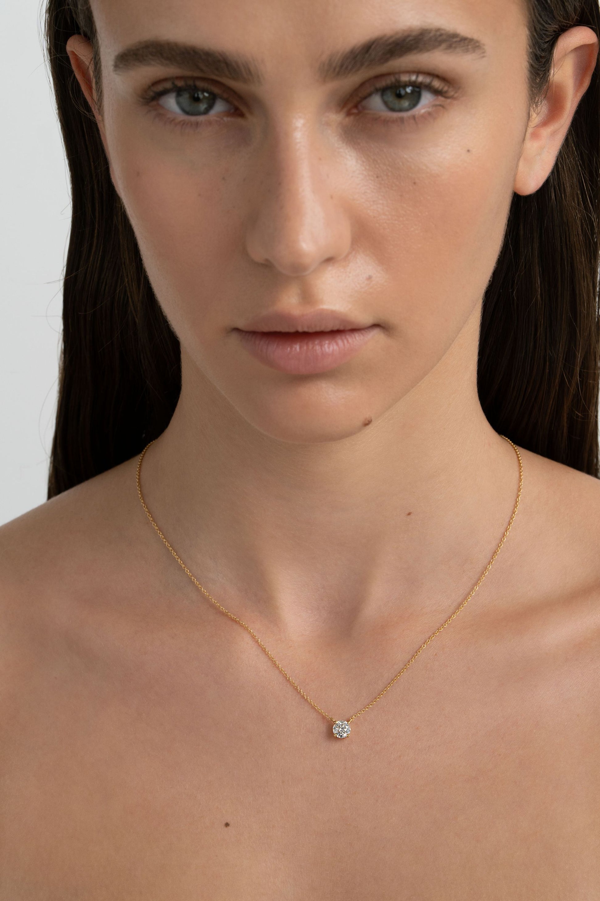 the classic diamond necklace
