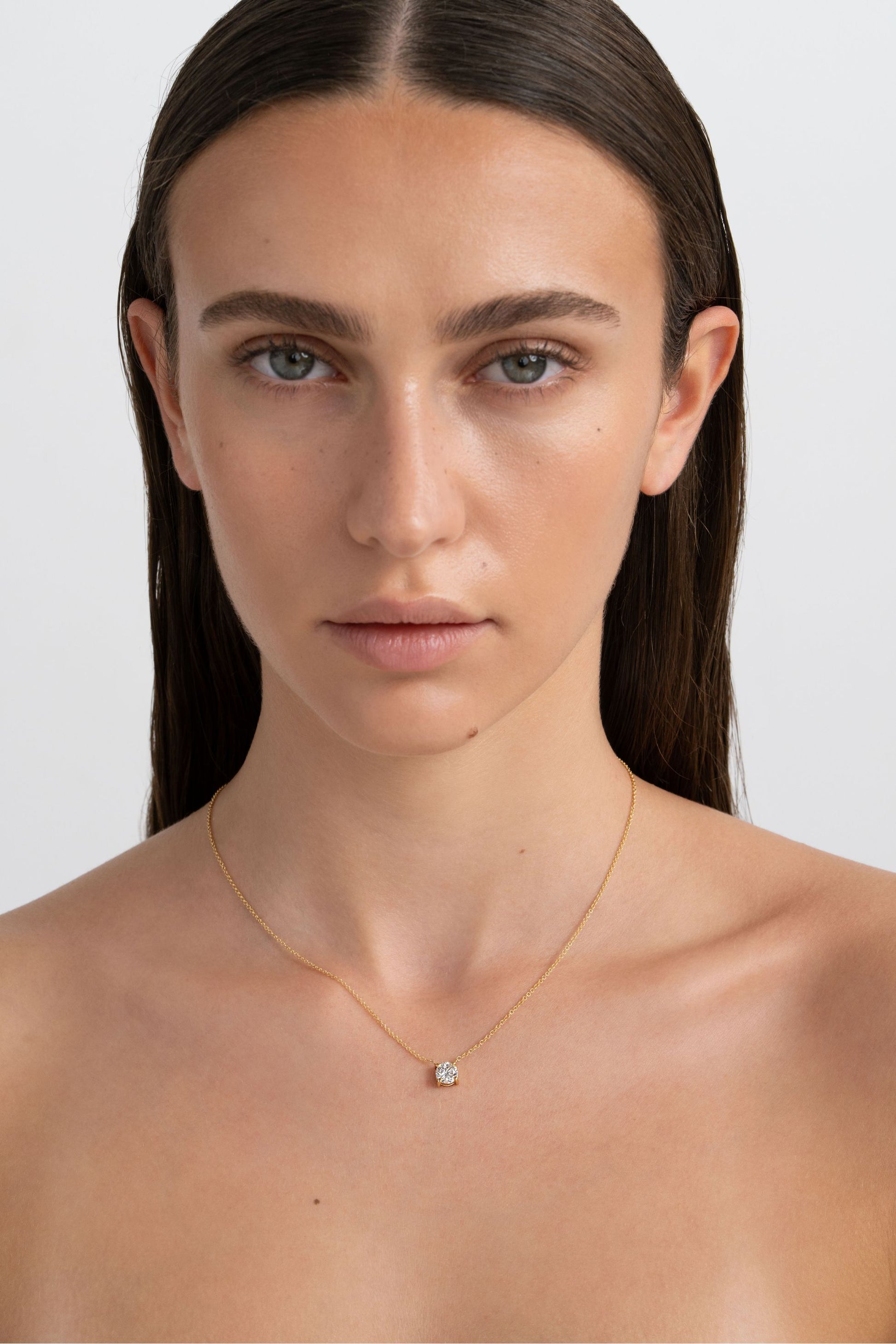 the classic diamond necklace