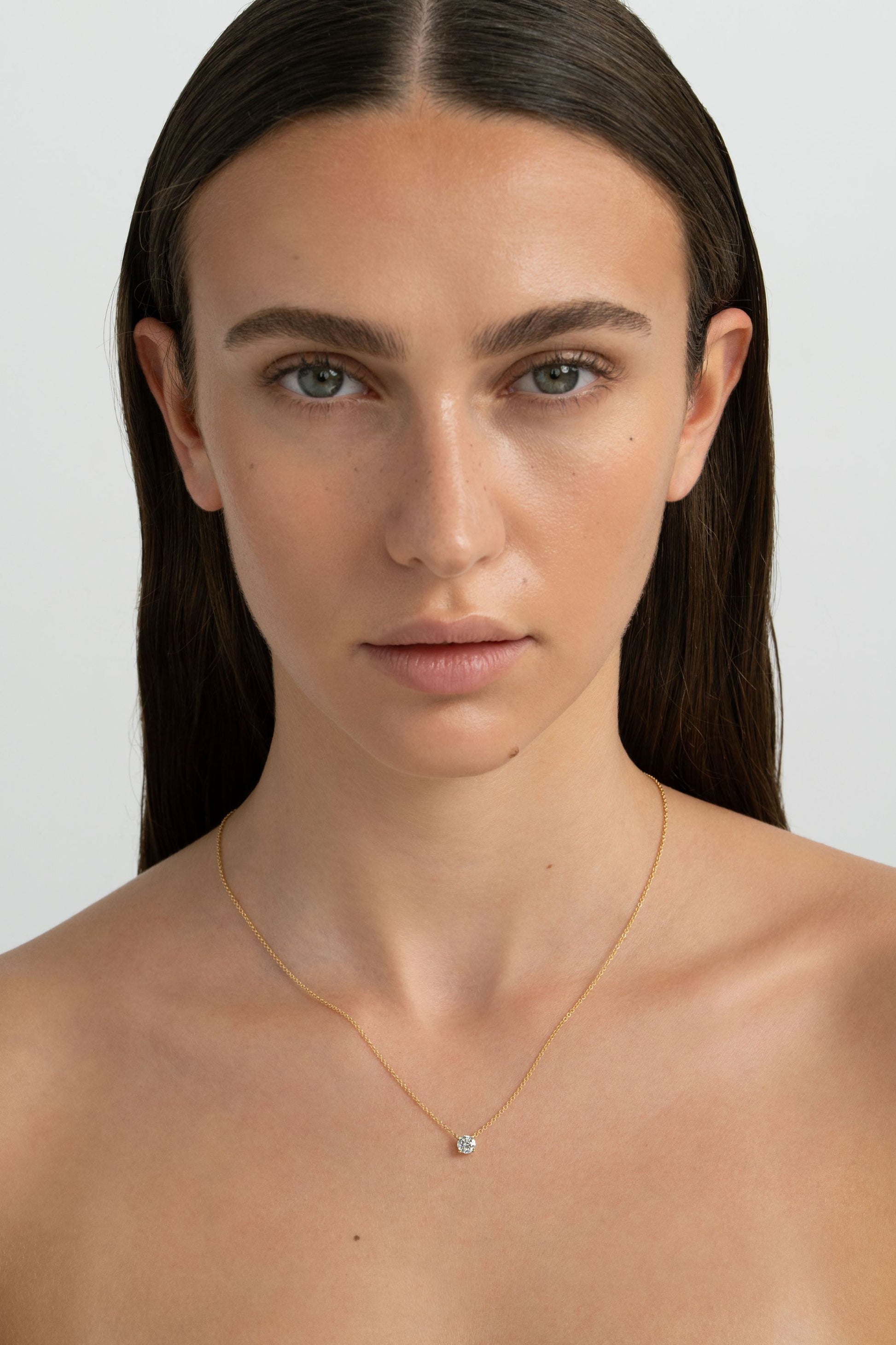 the classic diamond necklace
