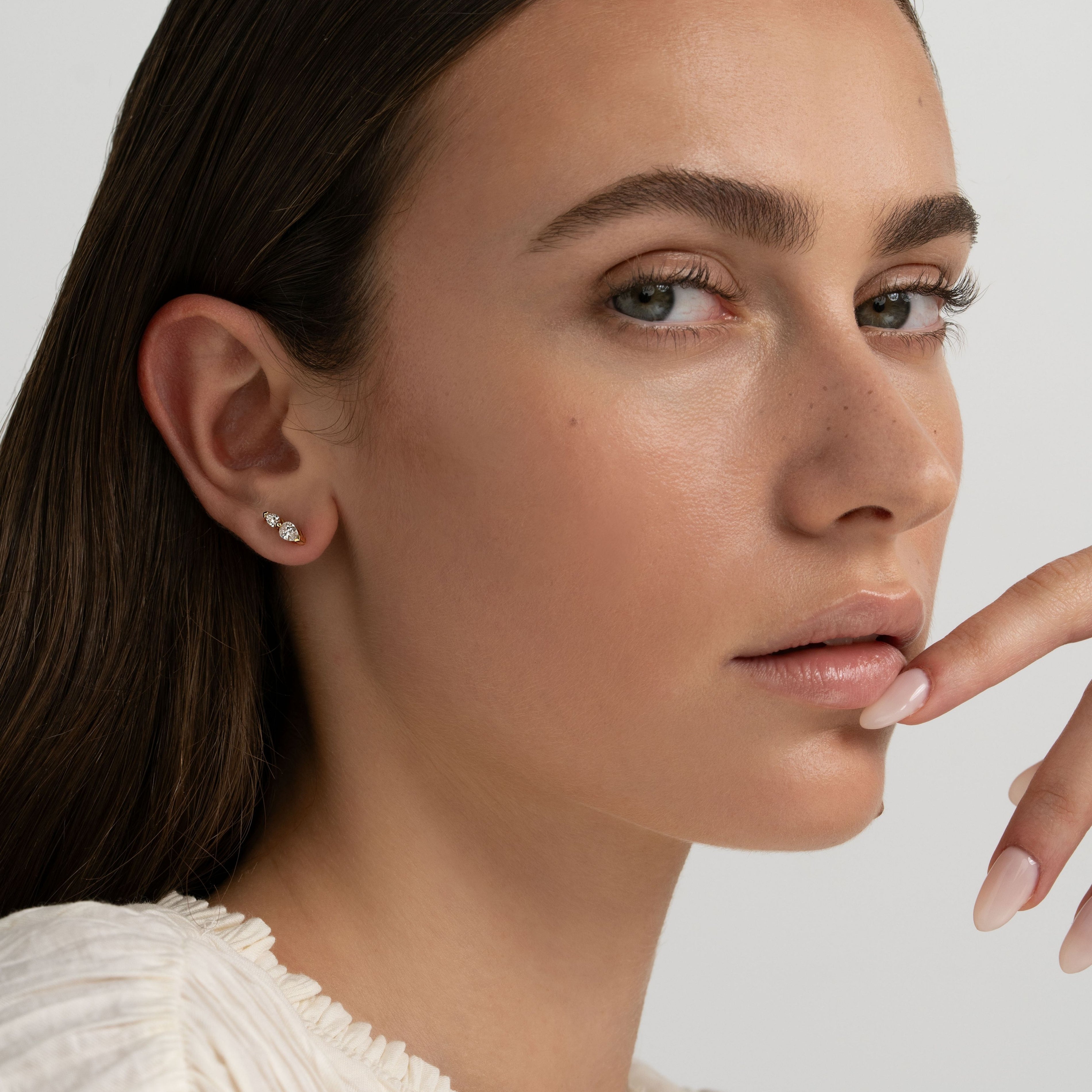 Twinning Pear Earrings 0.70 Carat | Sample Sale