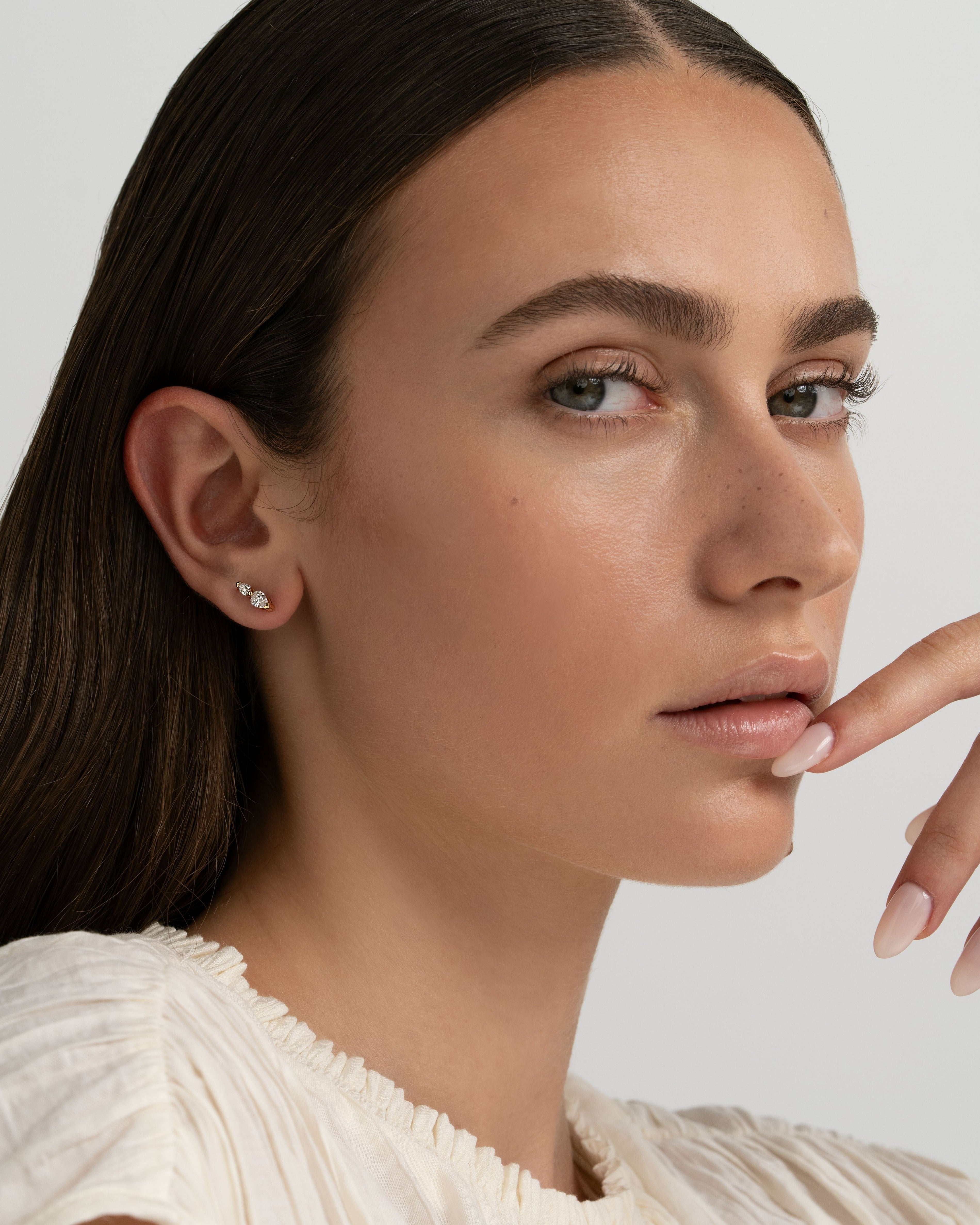 Twinning Pear Earrings 0.70 Carat | Sample Sale