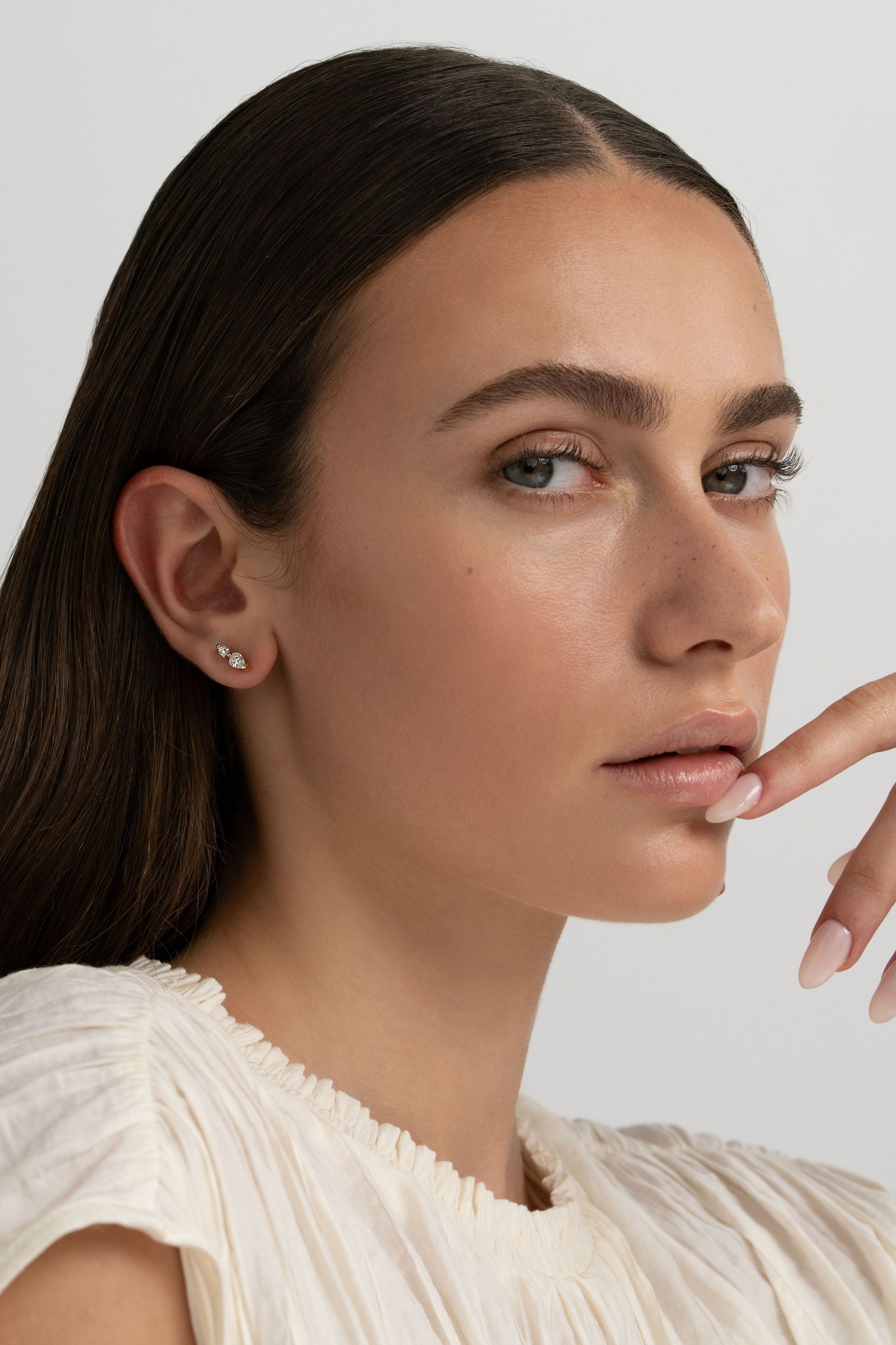 Twinning Pear Earrings 0.70 Carat | Sample Sale