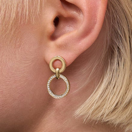 Double Color Circles on Ear