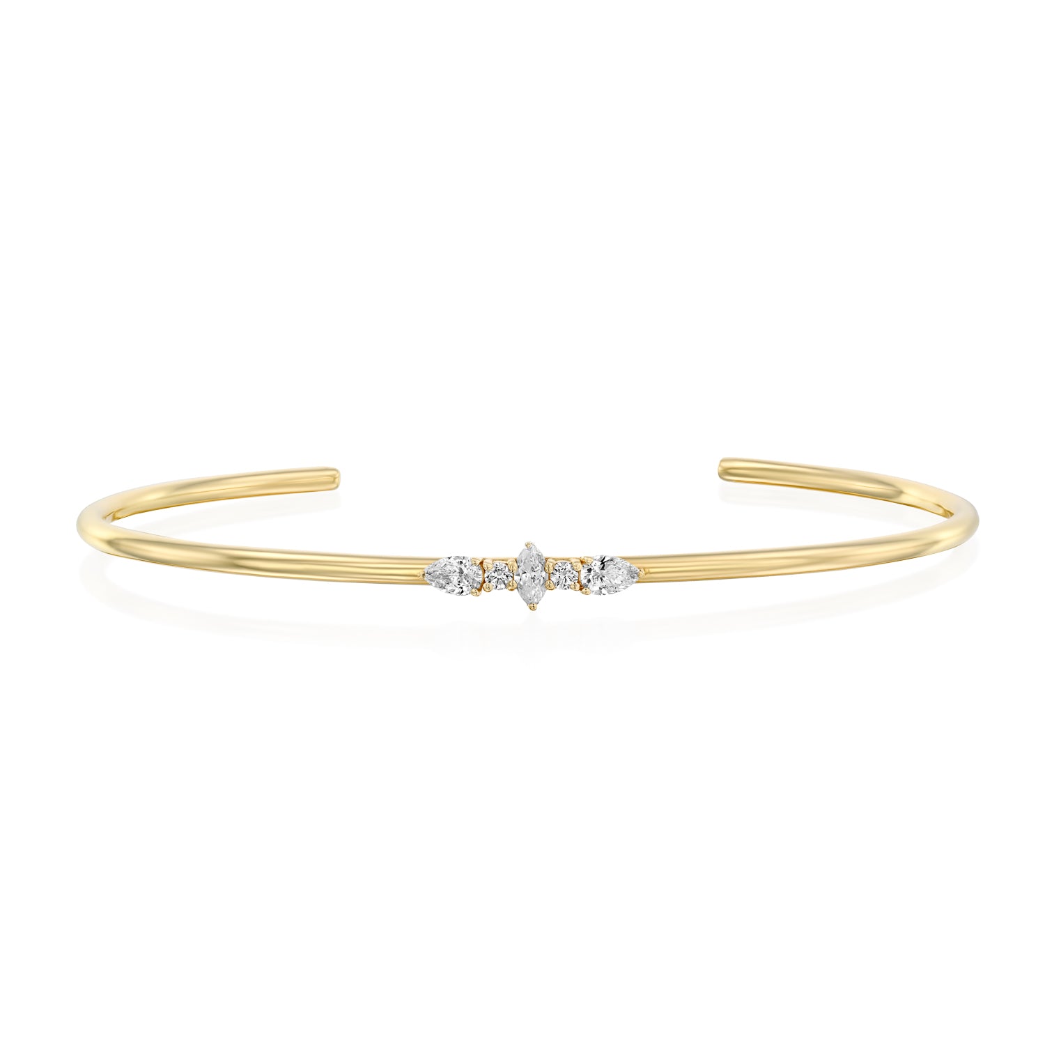Open - Middle Marquise on Wrist