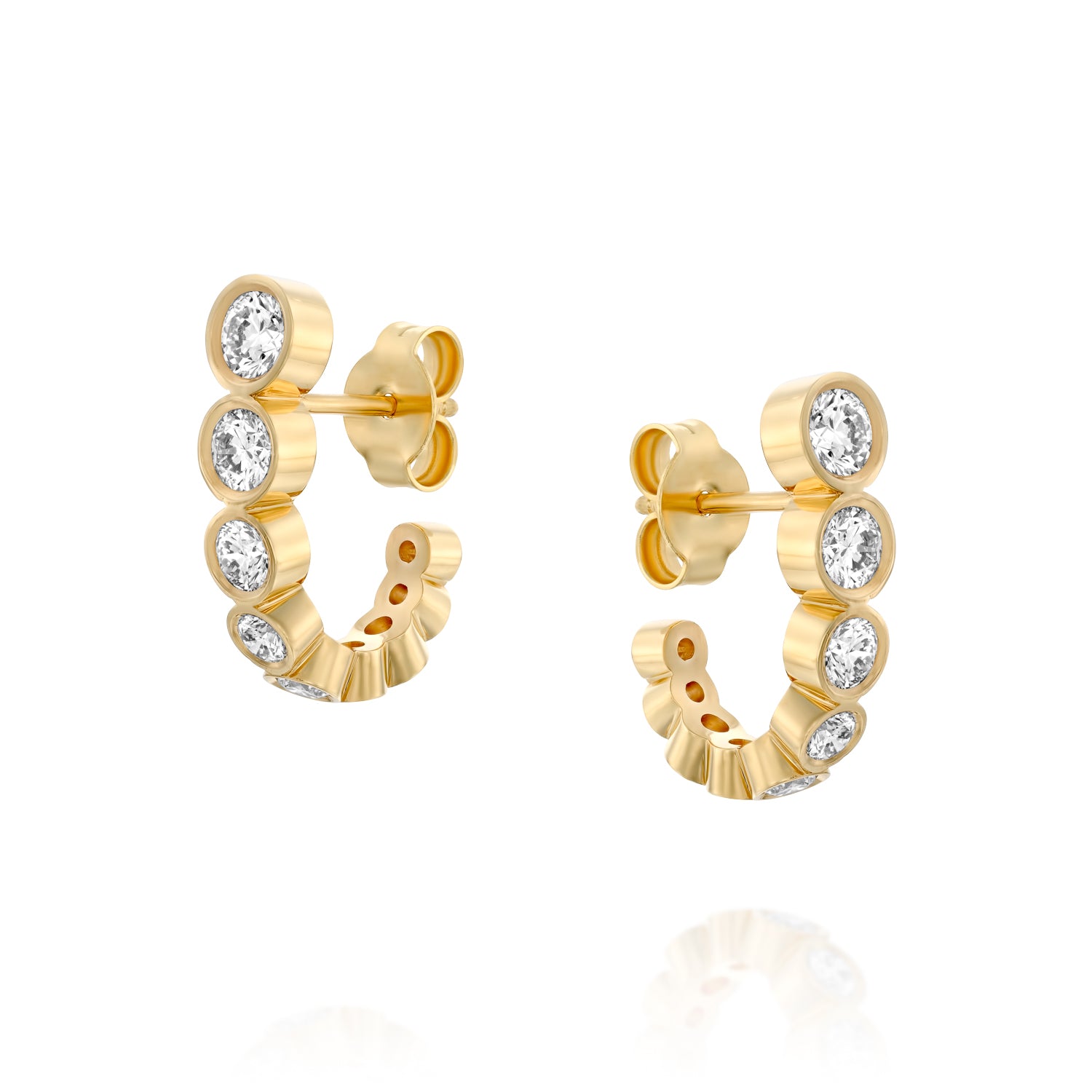 Row of Growing Diamond Bubbles - On Ears