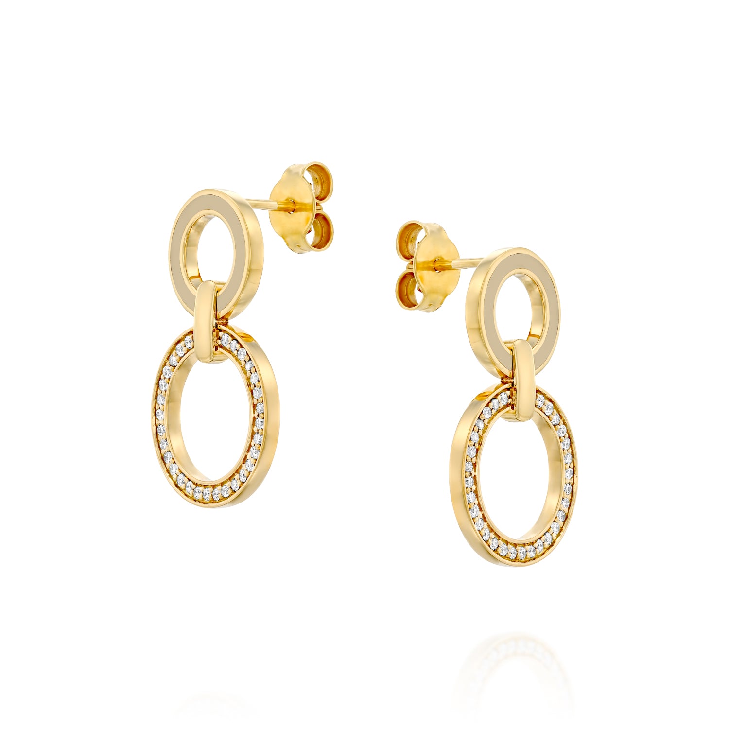 Double Color Circles on Ear