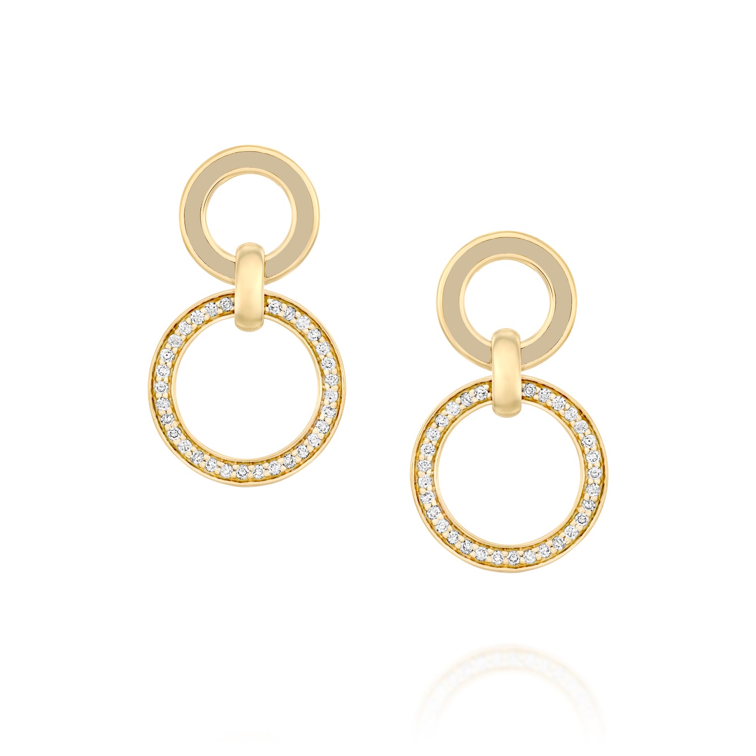 Double Color Circles on Ear