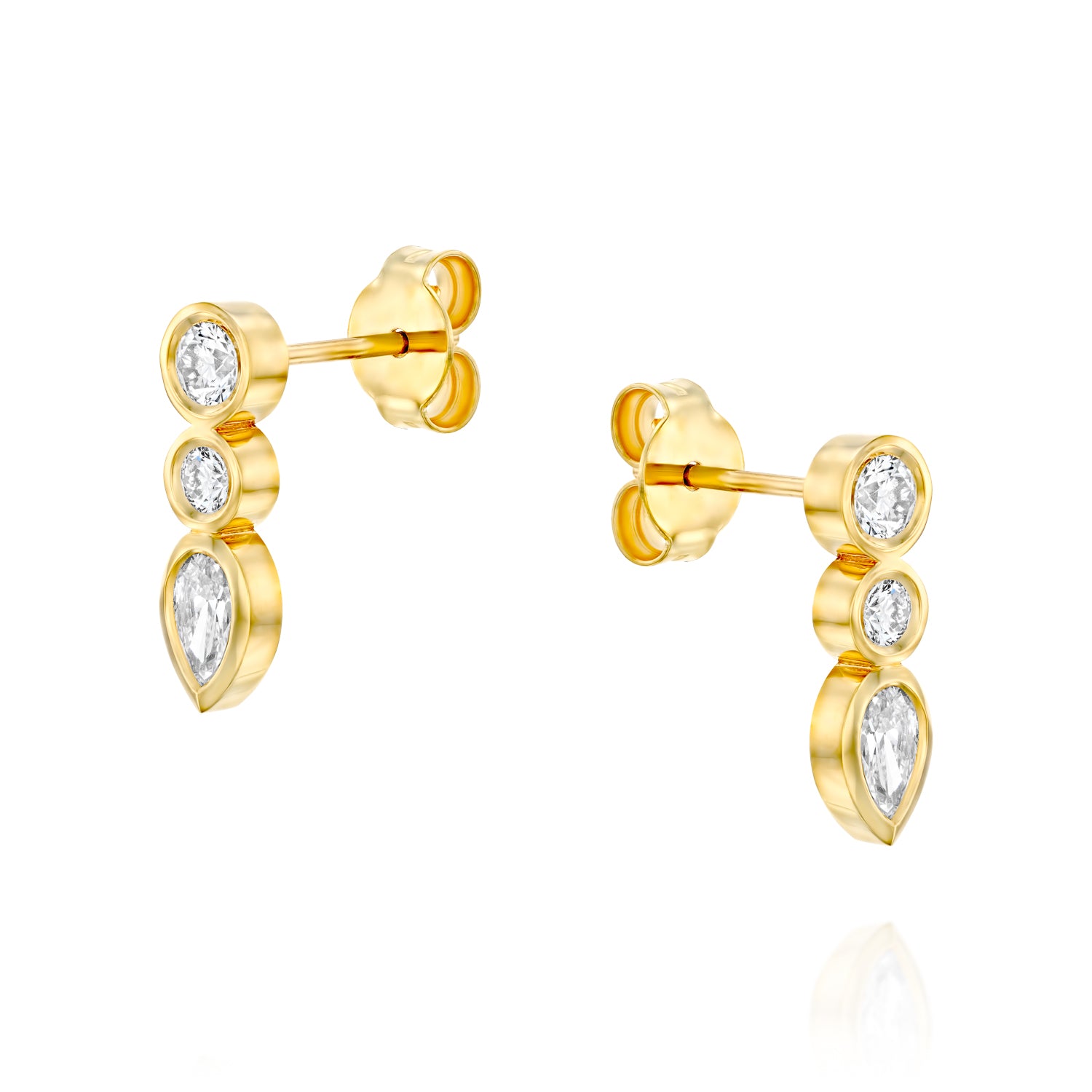 Row of mixed Diamond Bubbles - On Ears