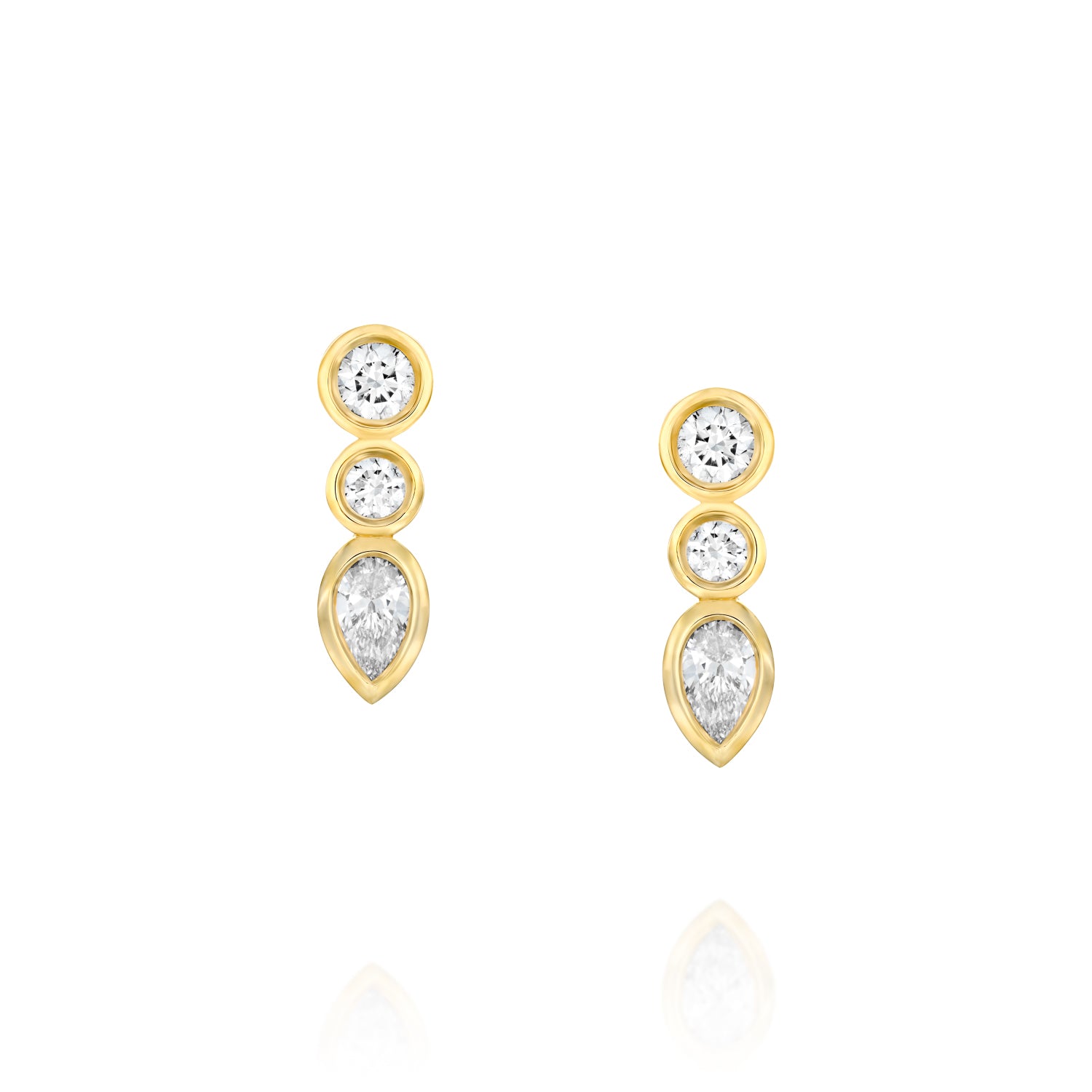 Row of mixed Diamond Bubbles - On Ears