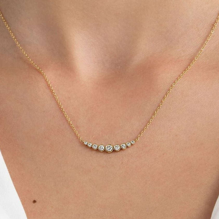 Small neck piece made of bubbles