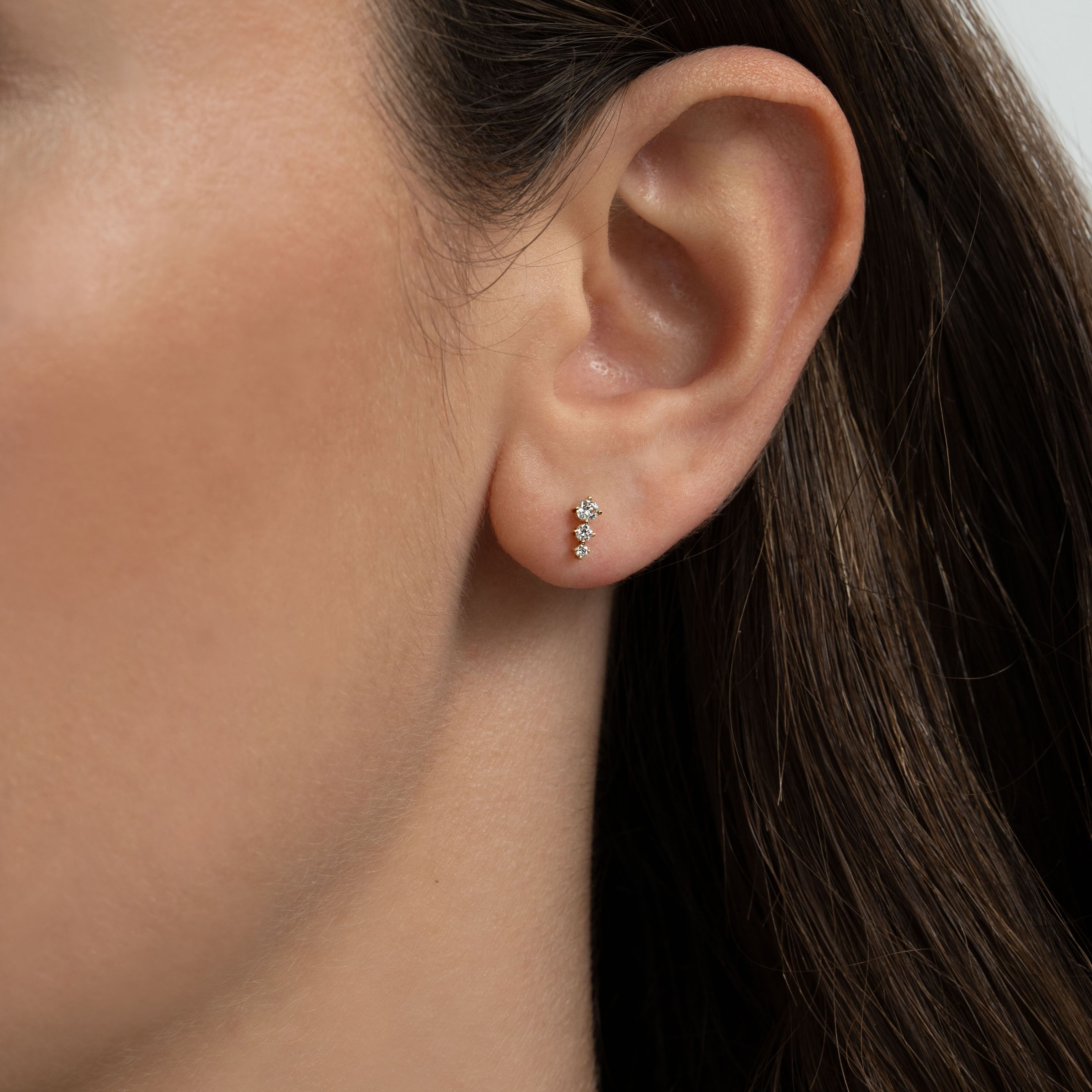 Triage on Ear  Small white gold 18K | Sample Sale