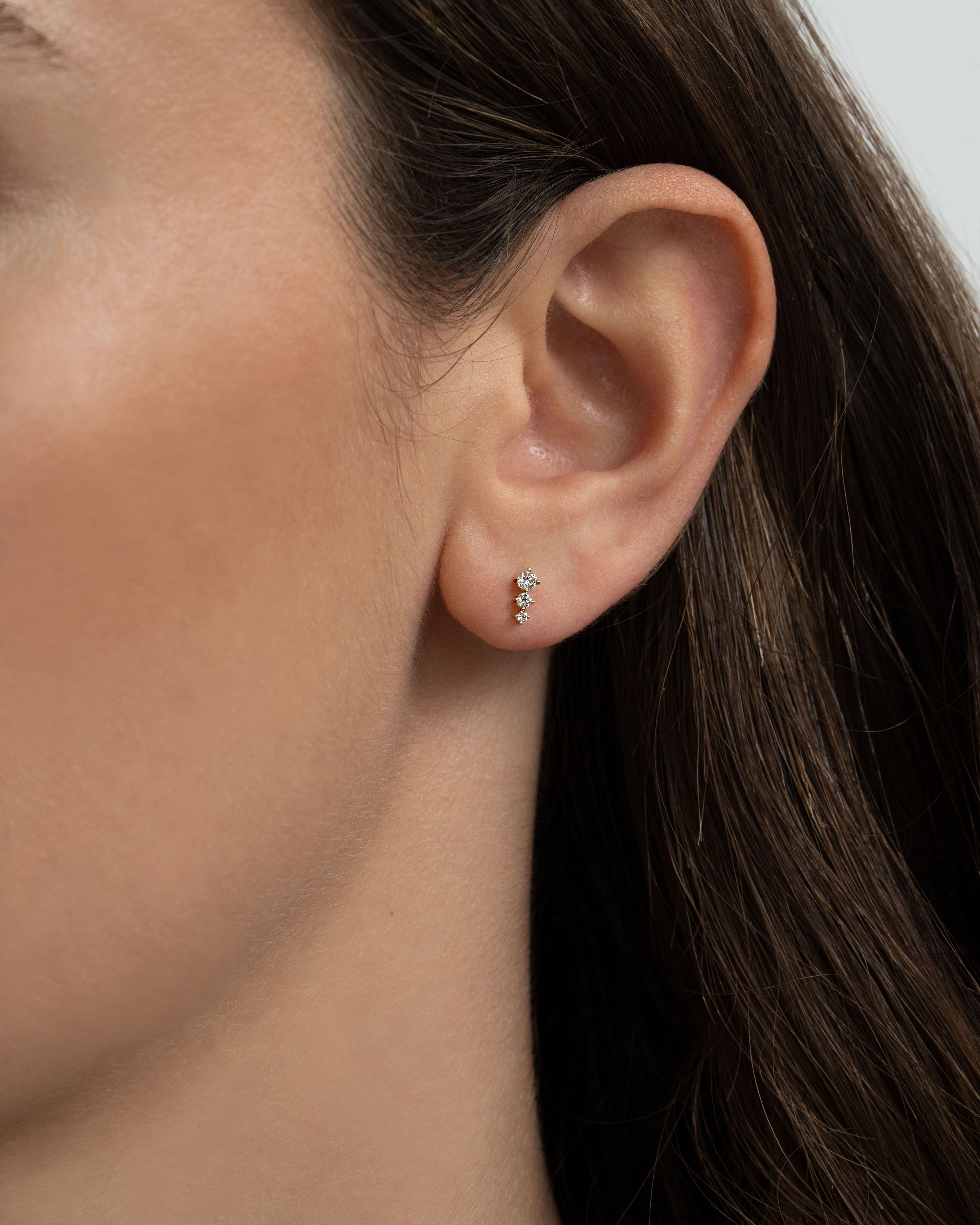 Triage on Ear  Small white gold 18K | Sample Sale