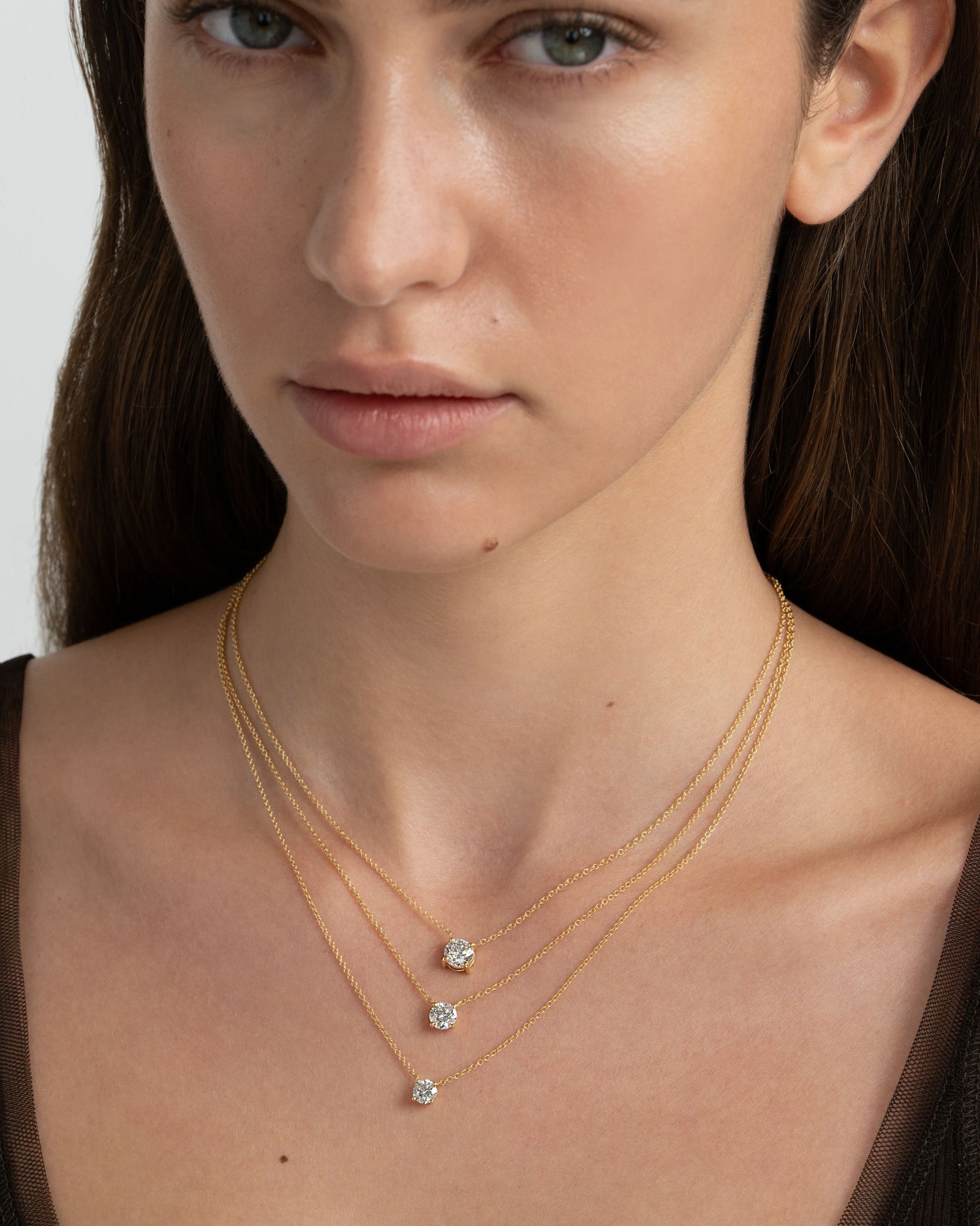 the classic diamond necklace