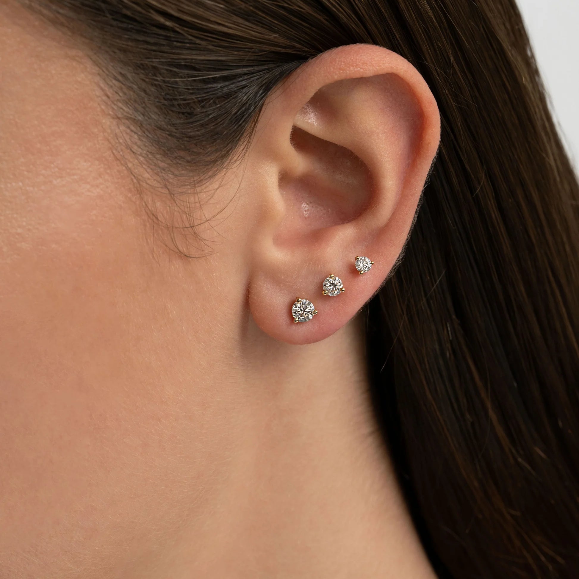 3 Prongs Stud Medium 0.20 Carat | Sample Sale