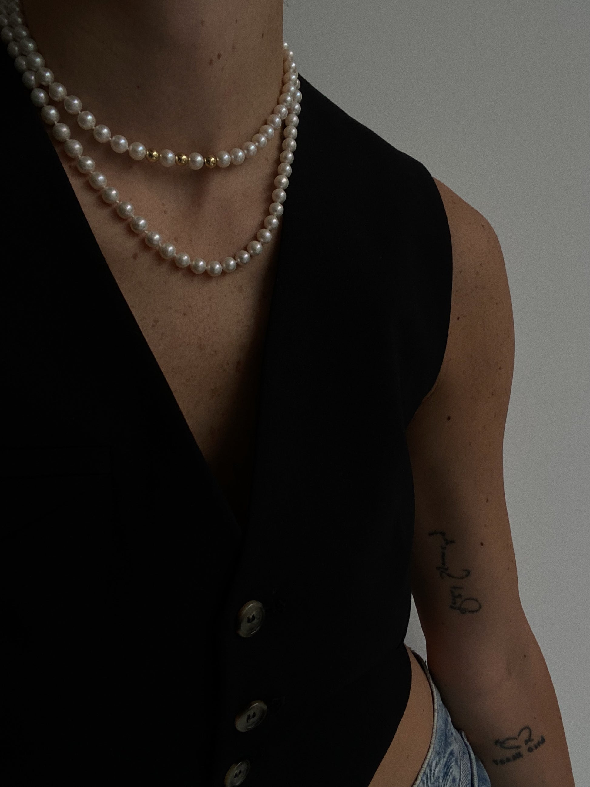 Born With Pearls & Gold - Necklace