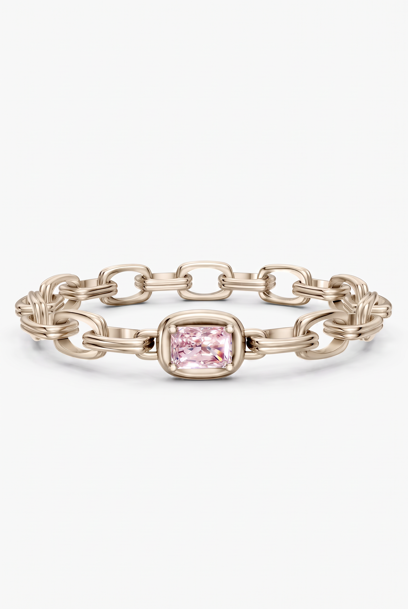 Double link blush bracelet
