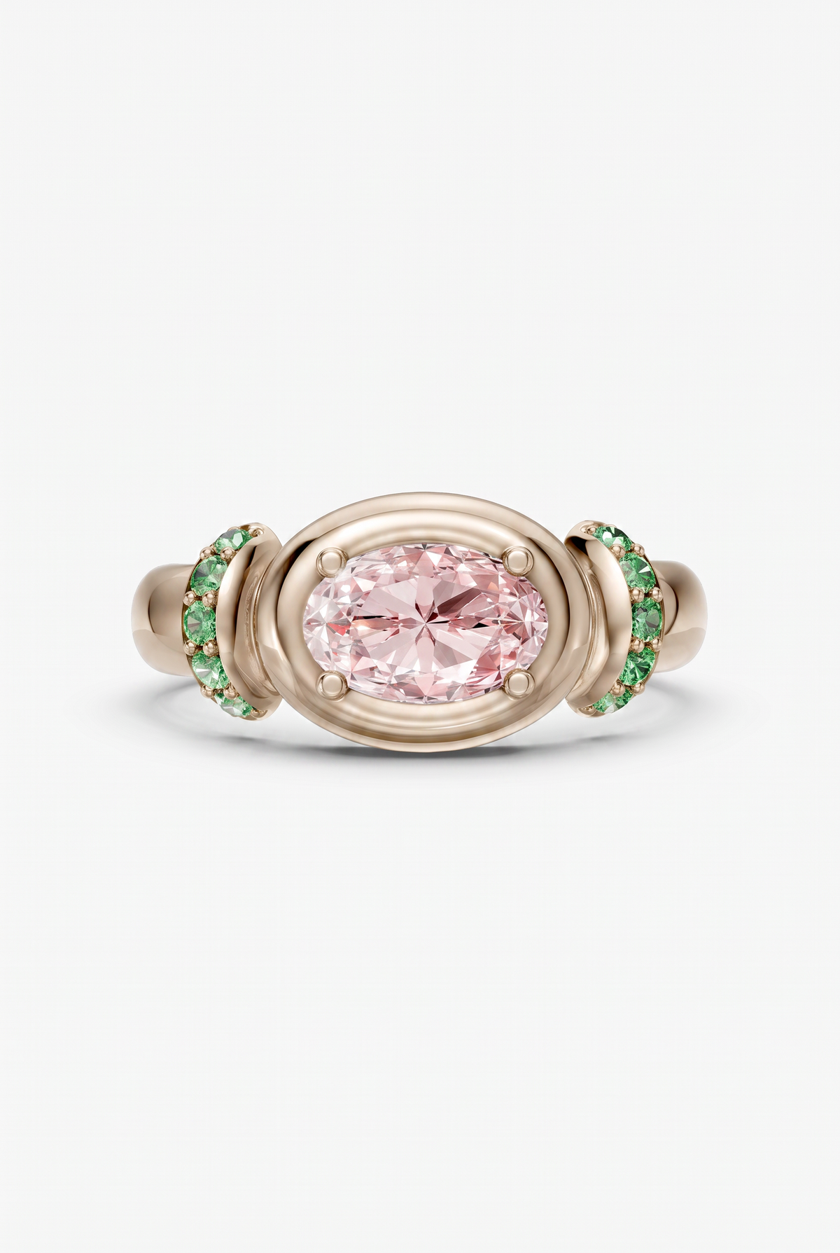 Blush moss ring