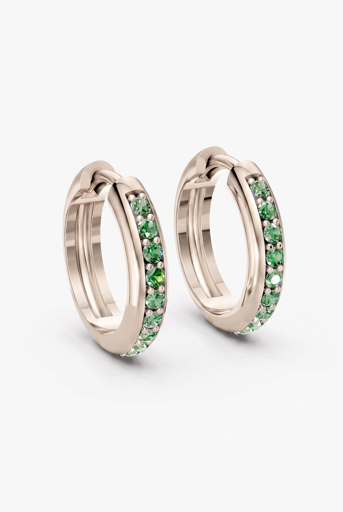 Moss hoops earrings