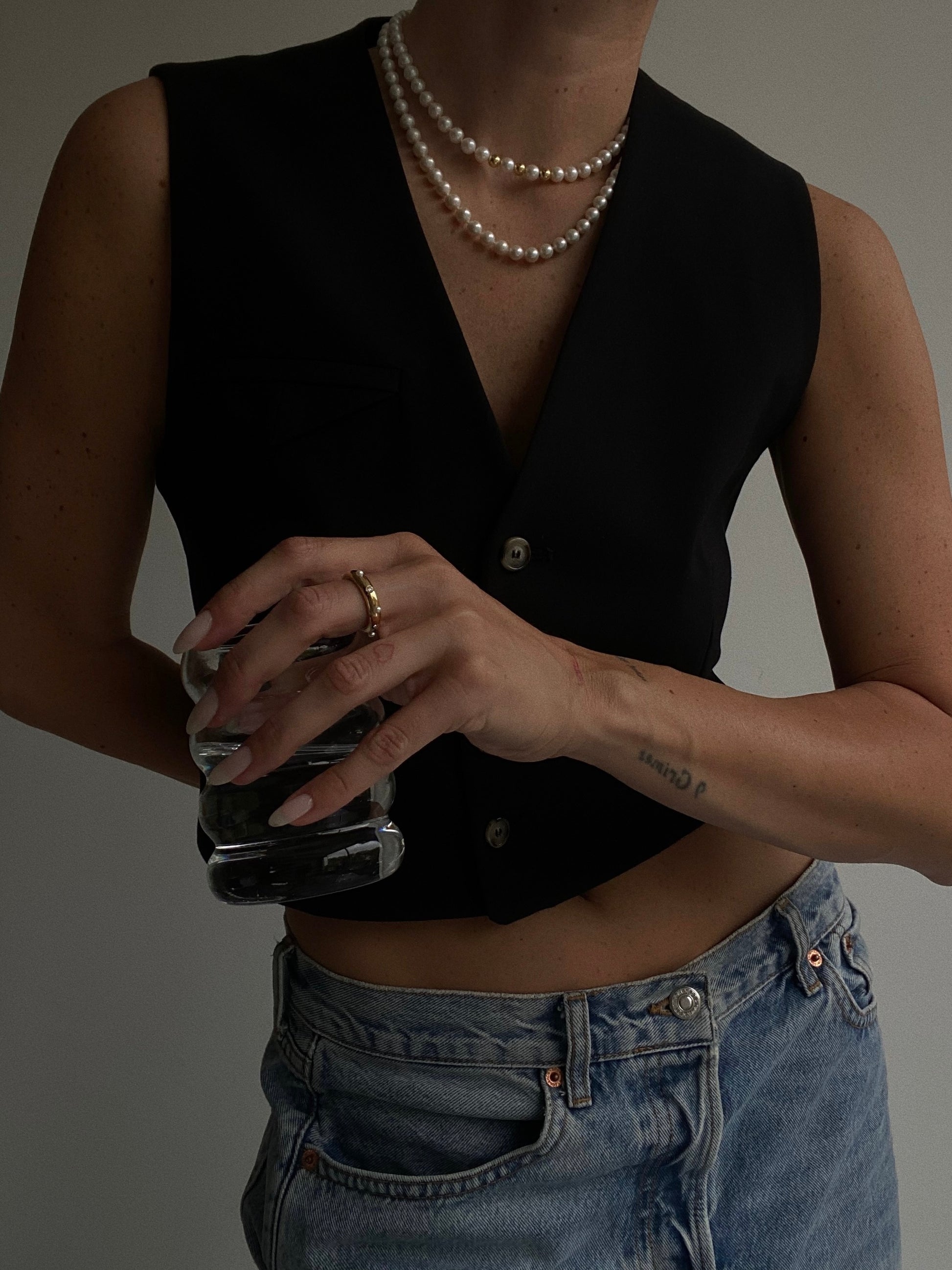 Born With Pearls & Gold - Necklace