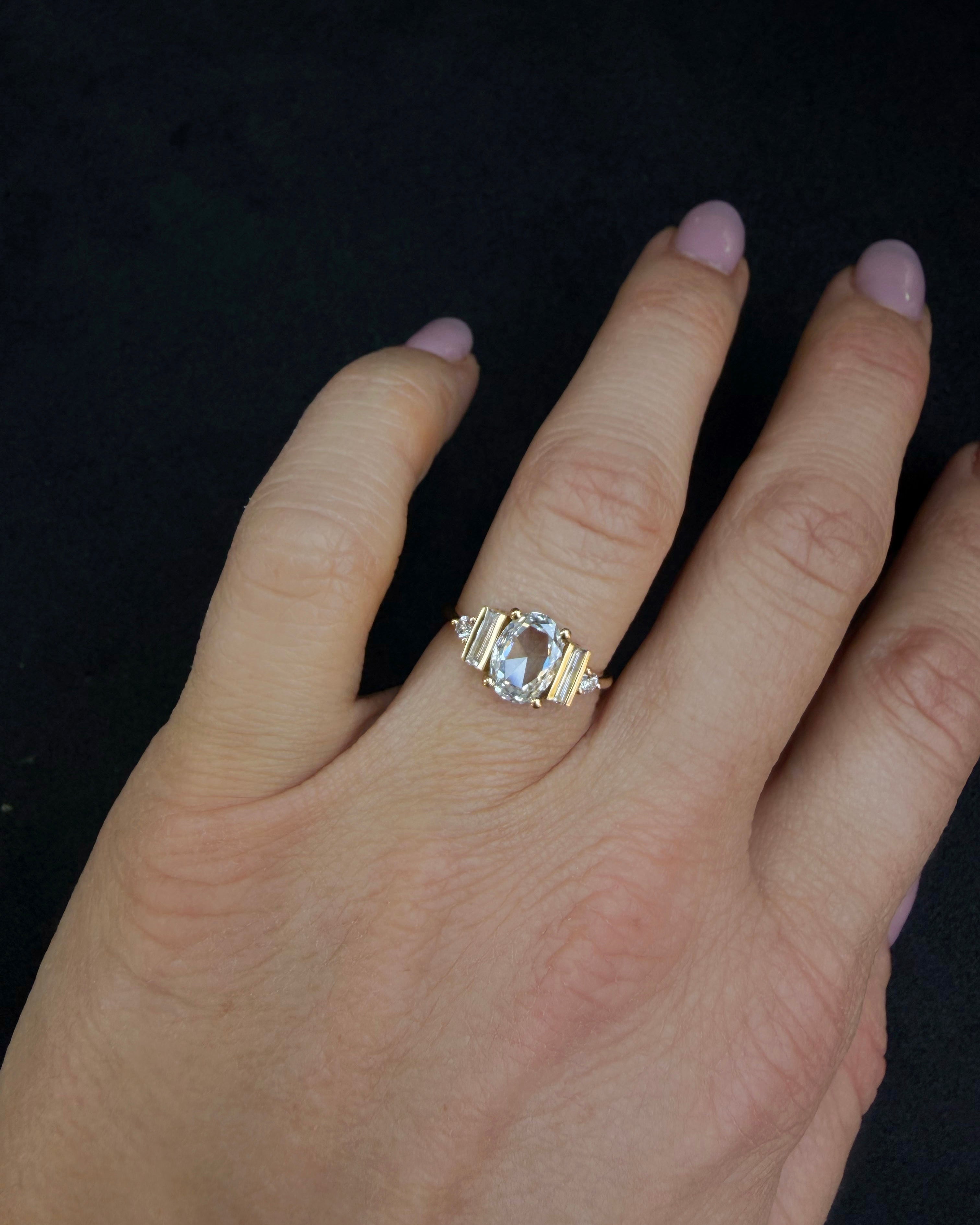 Twister 1.24 Carat Rose Cut Oval | Sample Sale