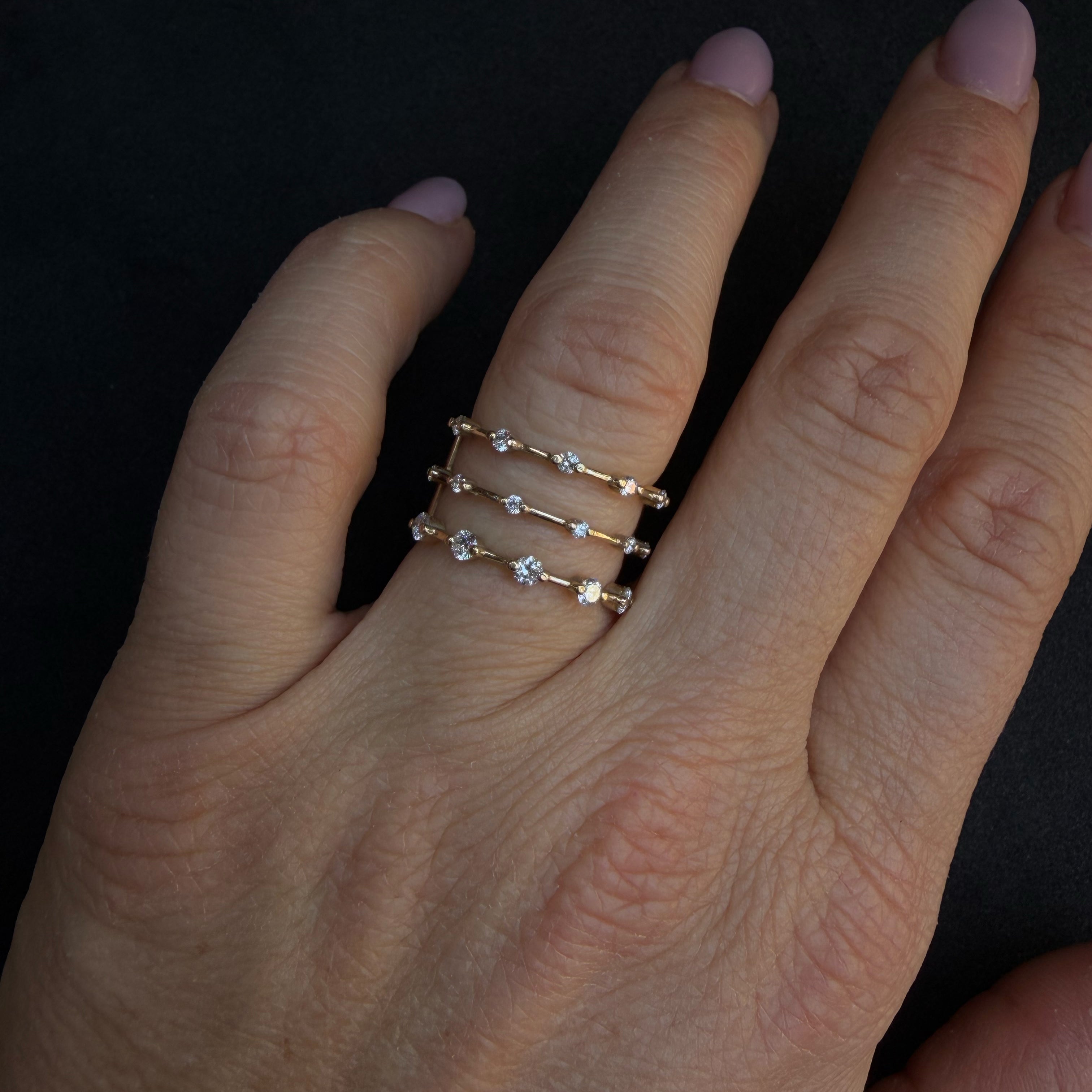 Triple Better Eternity Champagne Gold 18K | Sample Sale