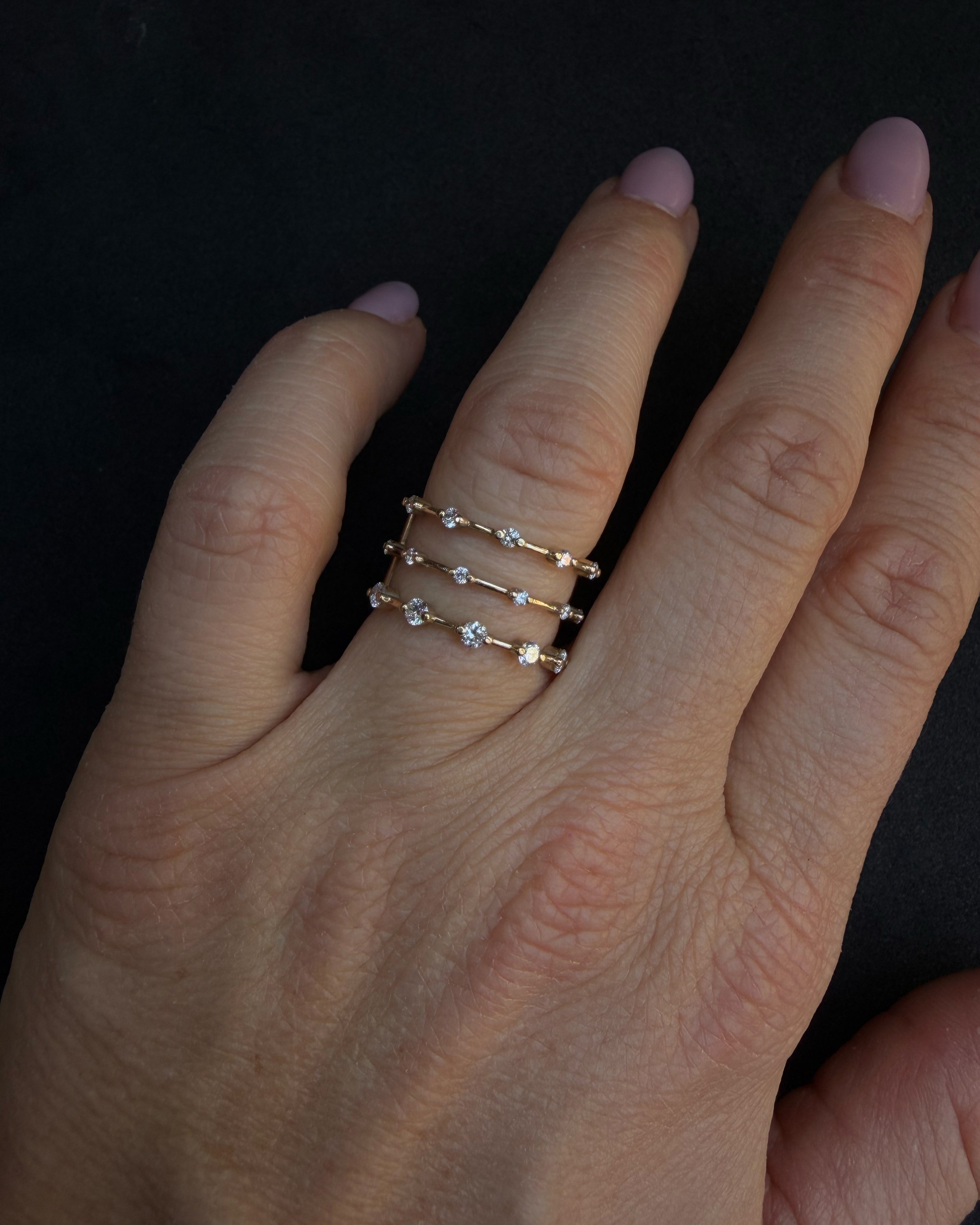 Triple Better Eternity Champagne Gold 18K | Sample Sale