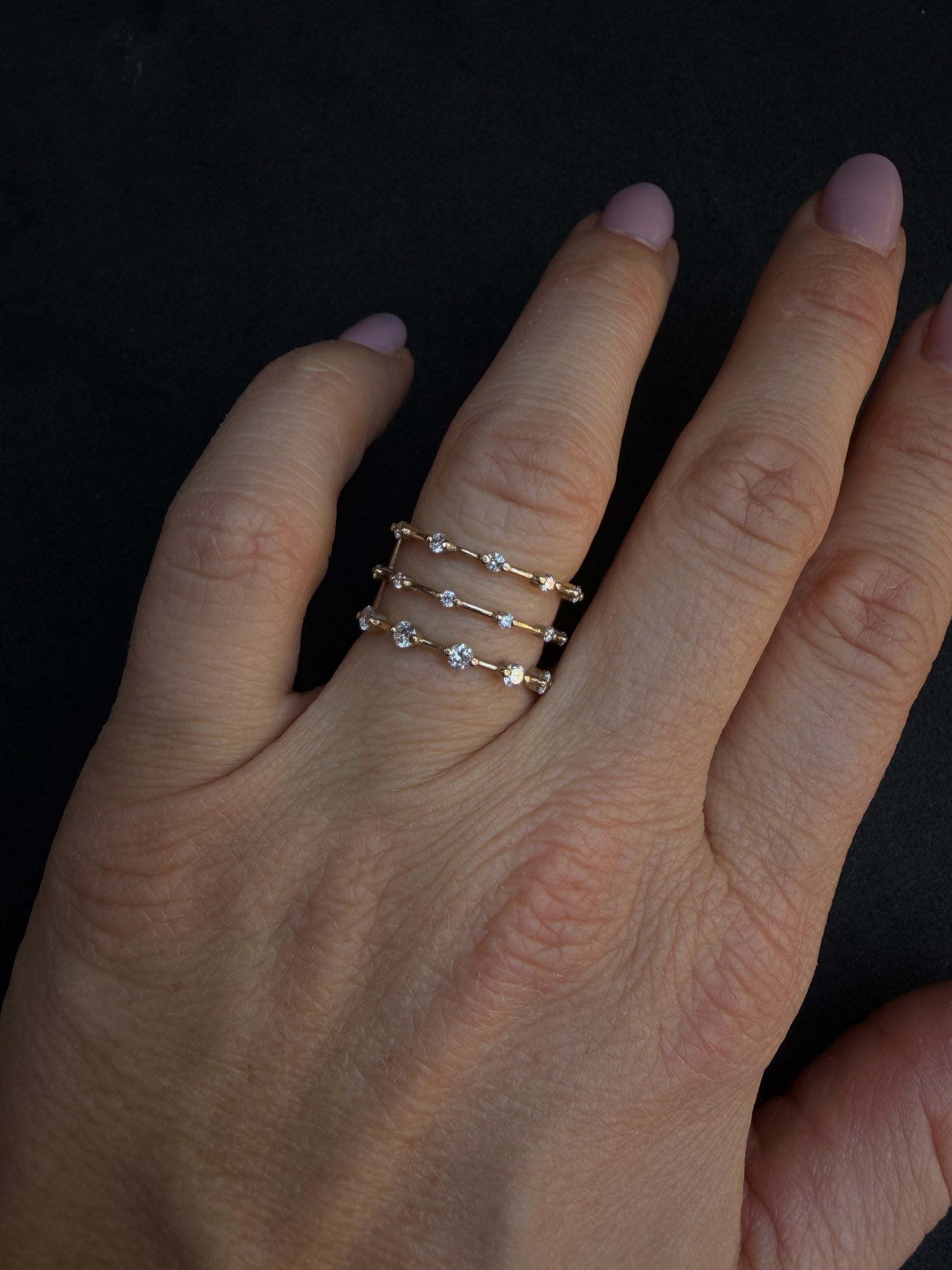 Triple Better Eternity Champagne Gold 18K | Sample Sale