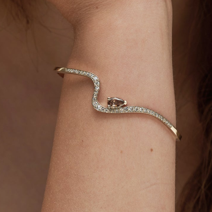 Brown Pear on Wrist
