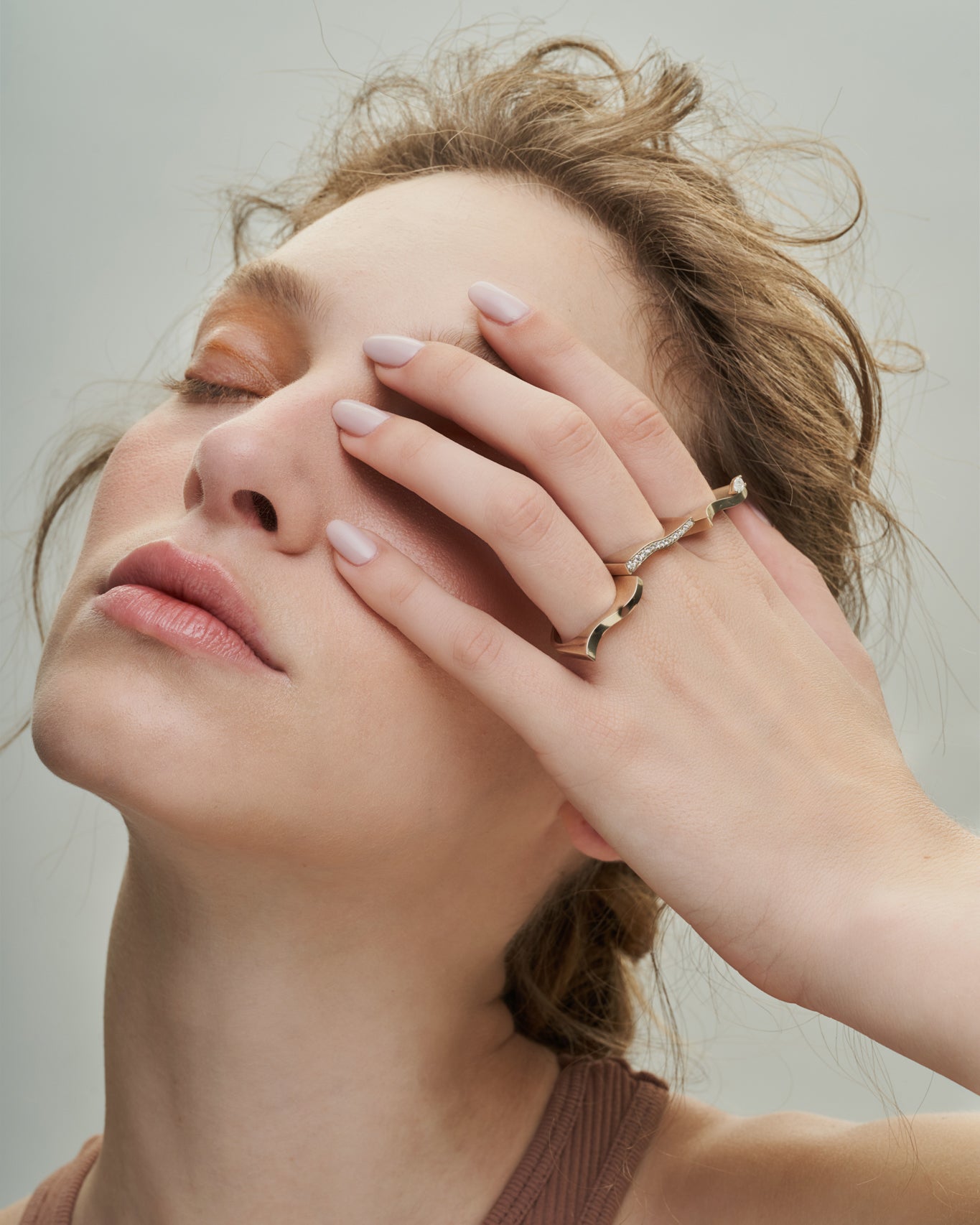 Standing Straight - Gold Ring
