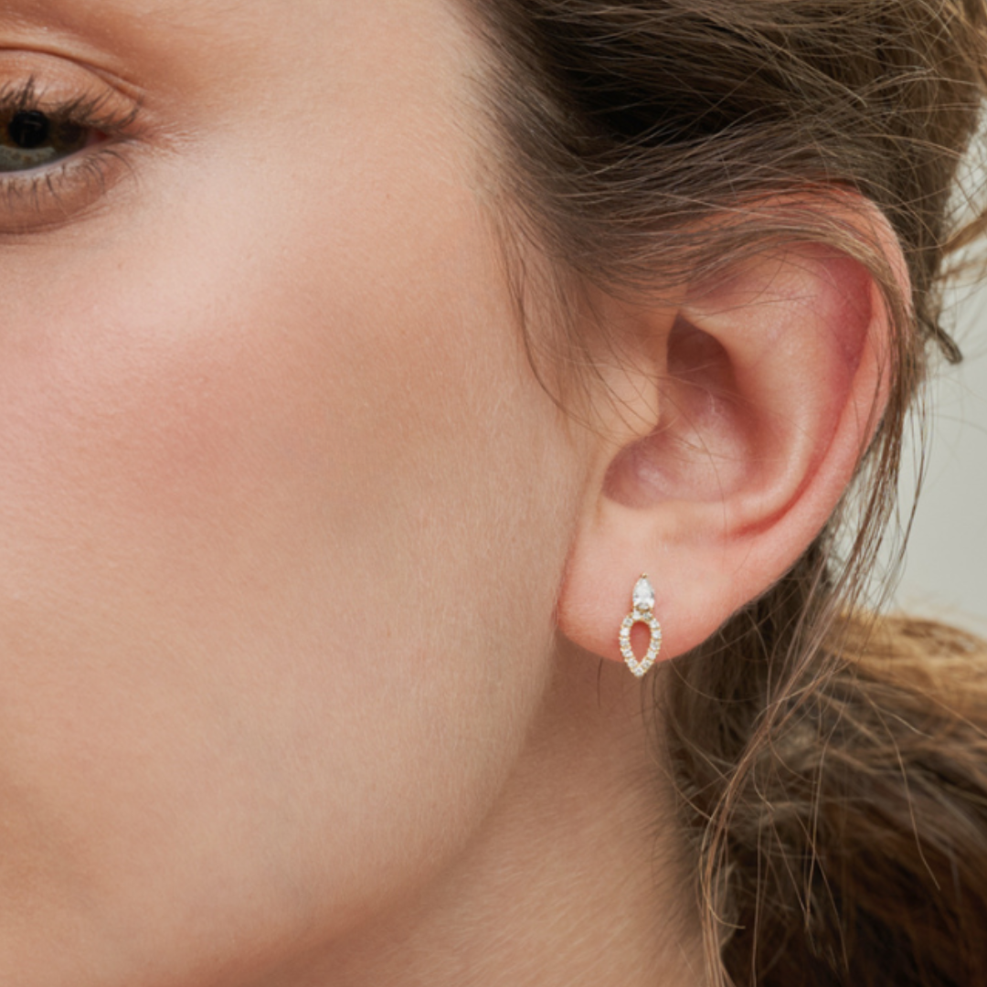 Double Pear Earrings