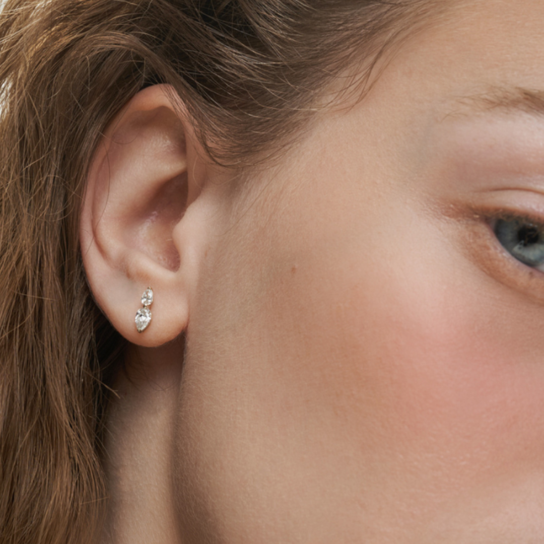 Twinning Pear Earrings 0.70 Carat | Sample Sale