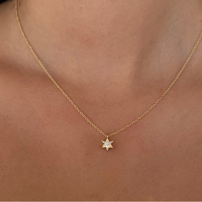 Lucky Charm - A Diamond Star of David