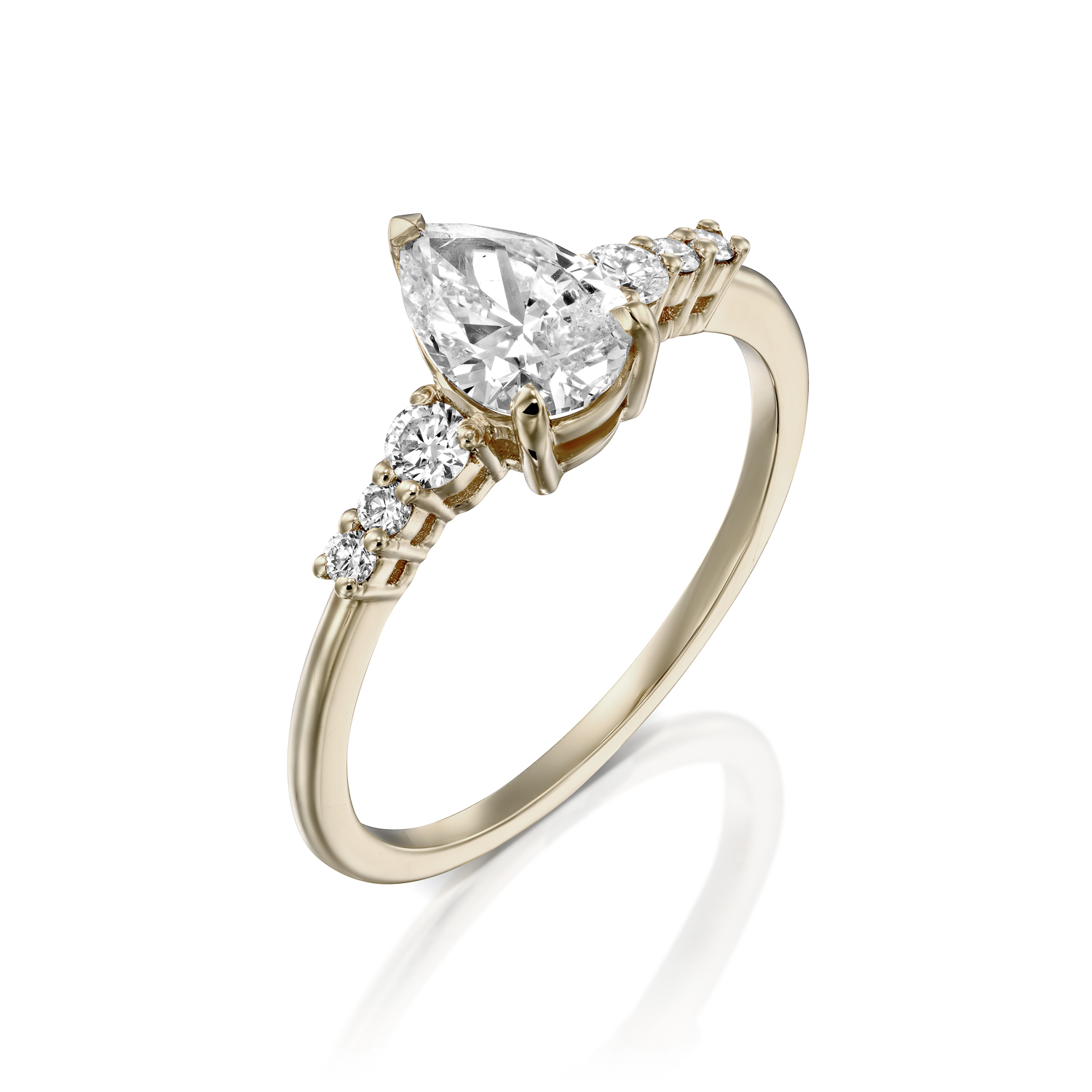 Pear Shaped Diamond Edge