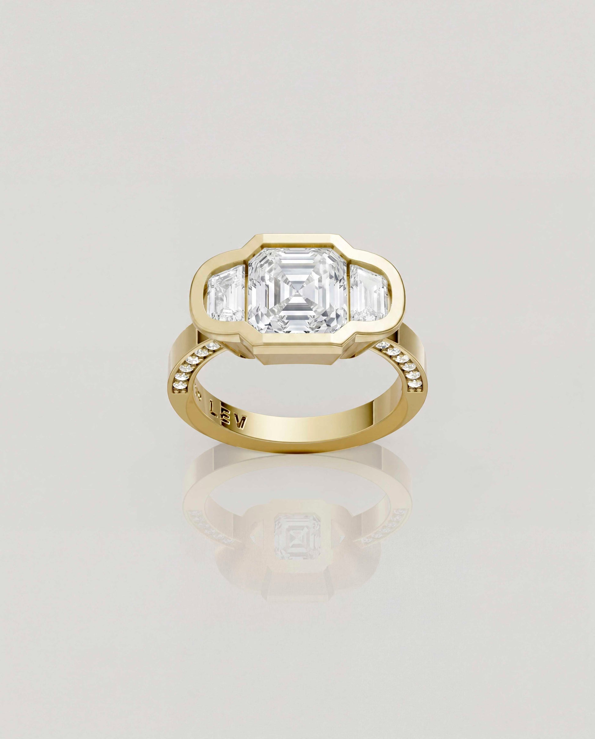 Trio Memory - Asscher Cut