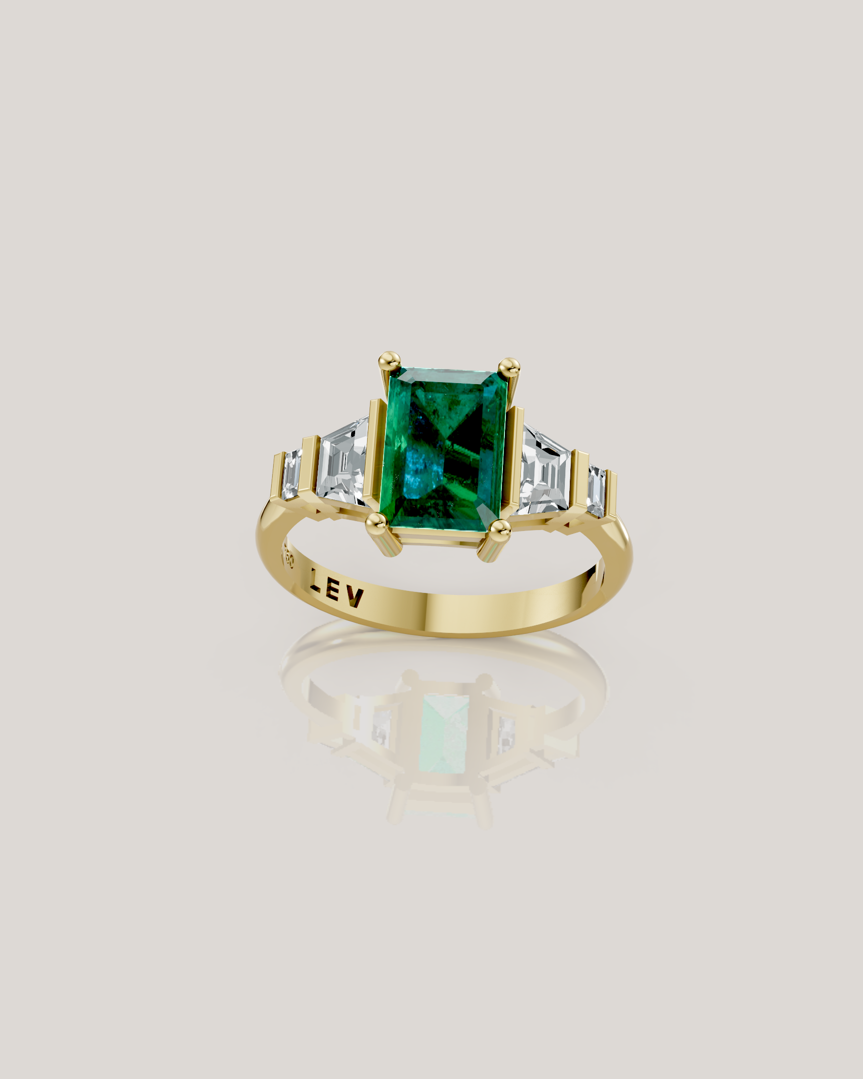 Stepping Up Green Emerald | Sample Sale