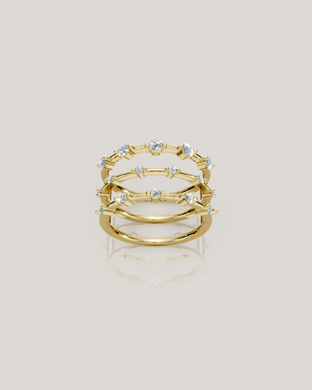 Triple Better Eternity Champagne Gold 18K | Sample Sale