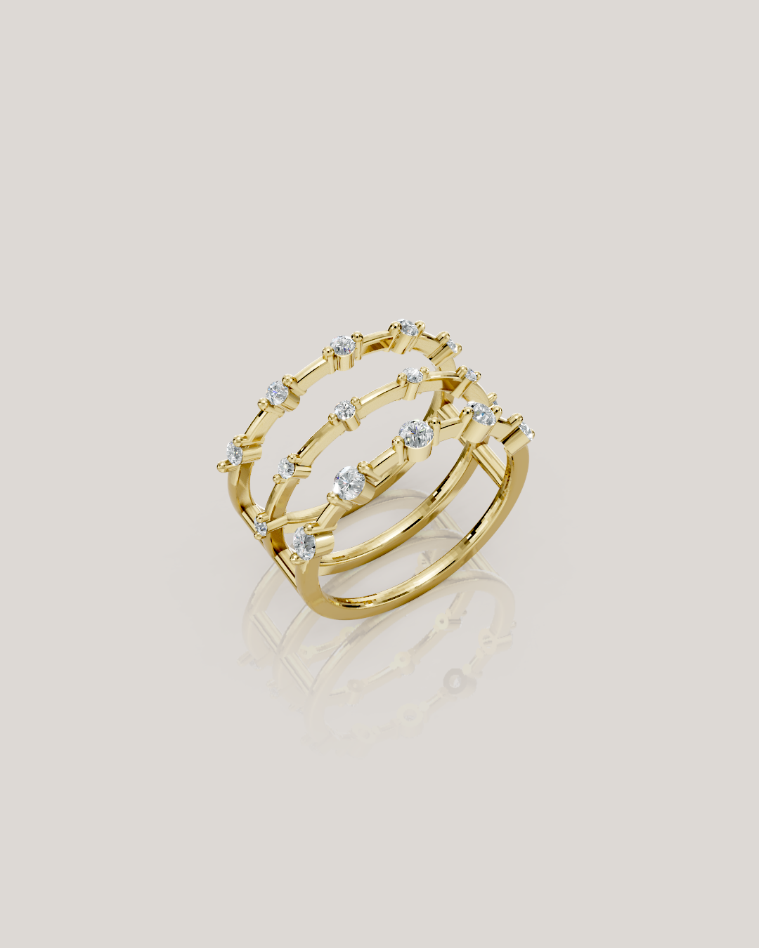 Triple Better Eternity Champagne Gold 18K | Sample Sale