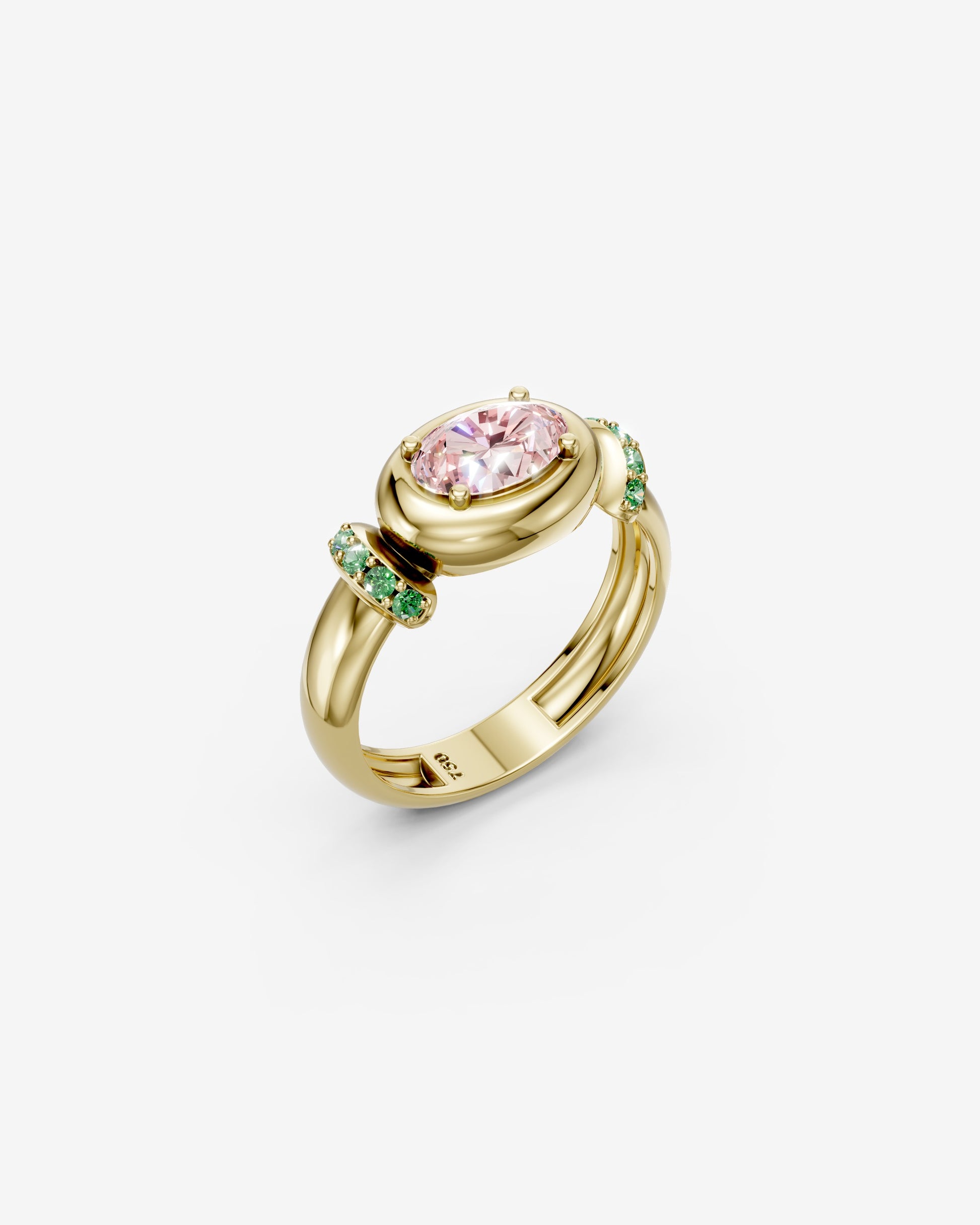 Blush moss ring
