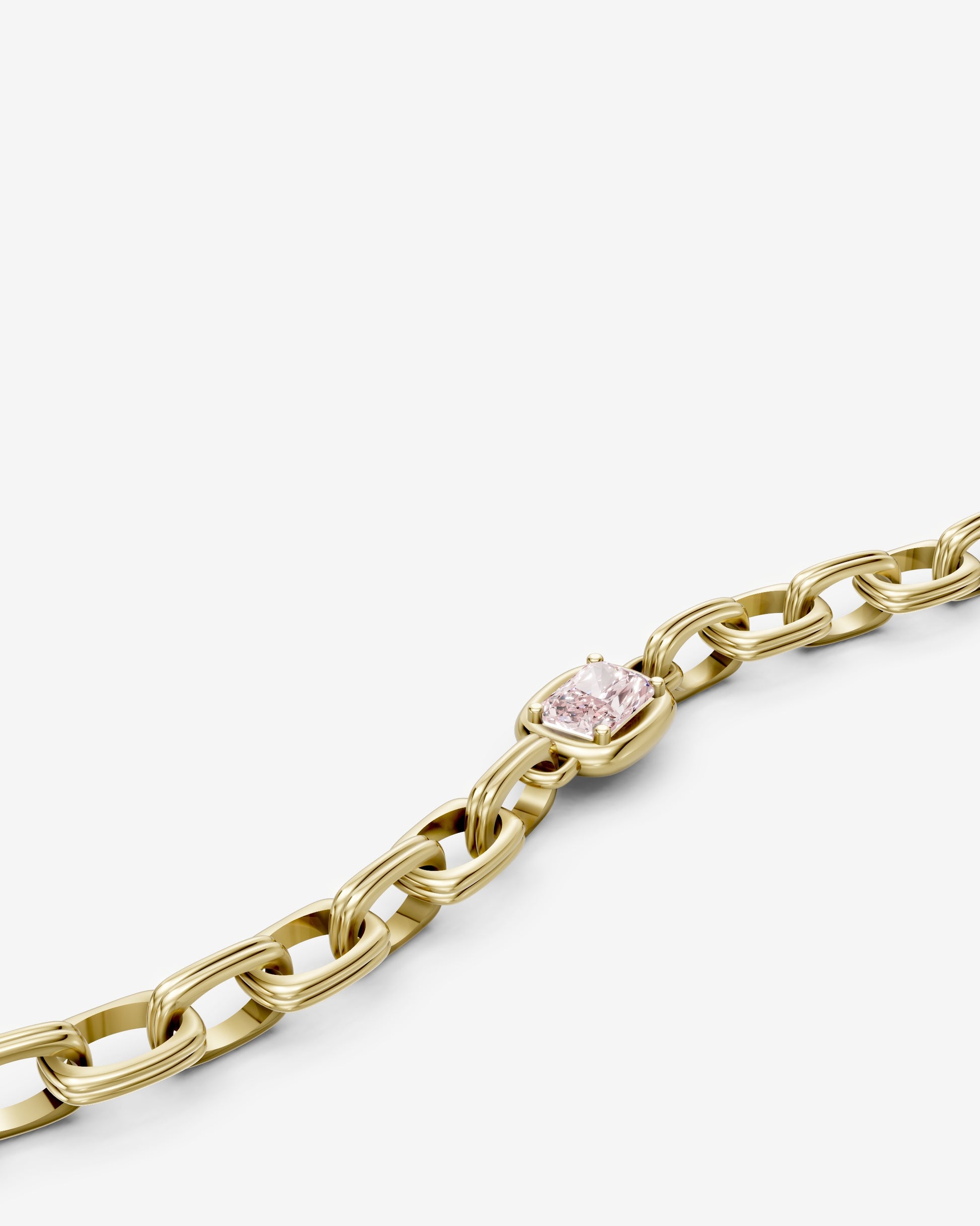 Double link blush bracelet