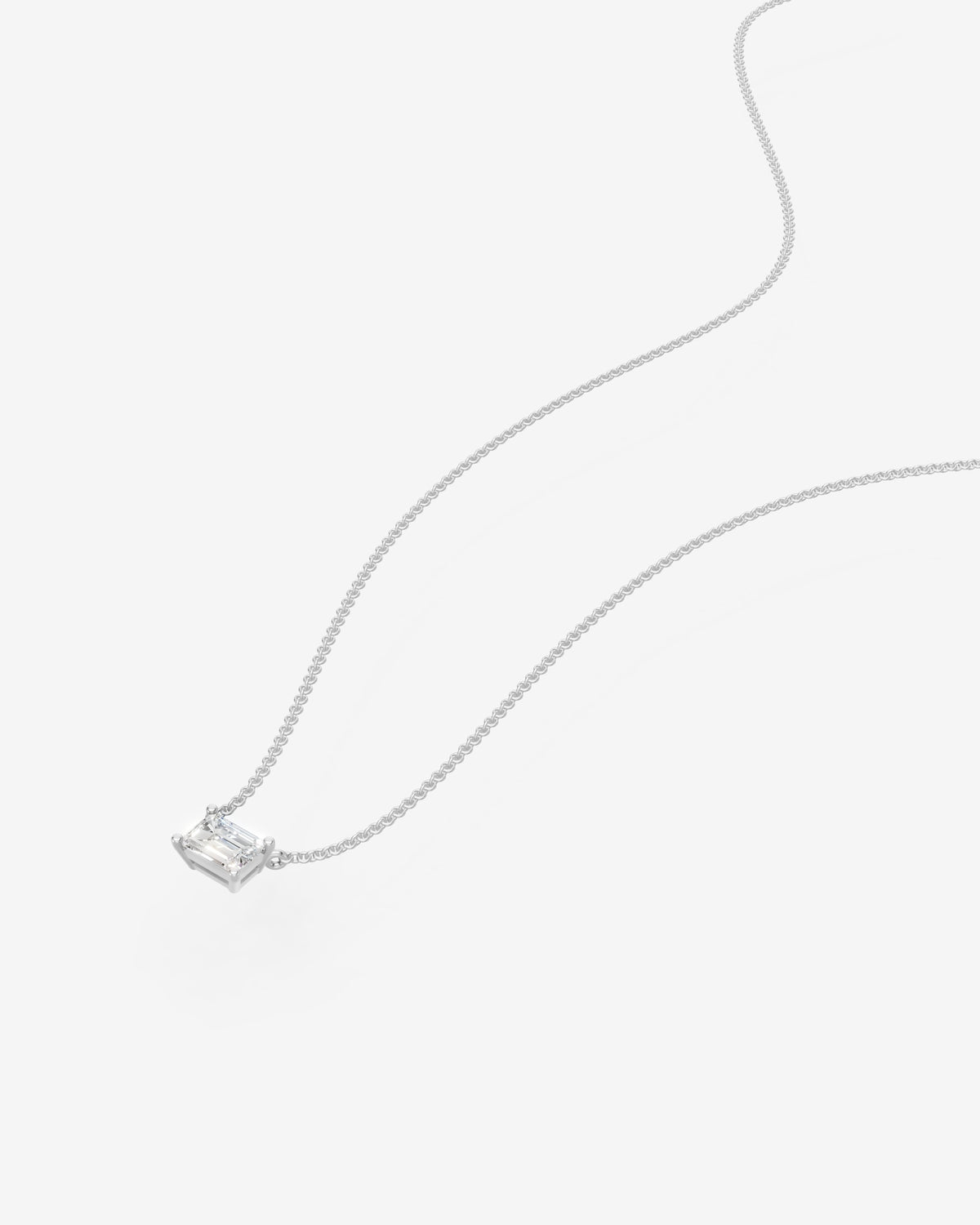 Emerald diamond necklace