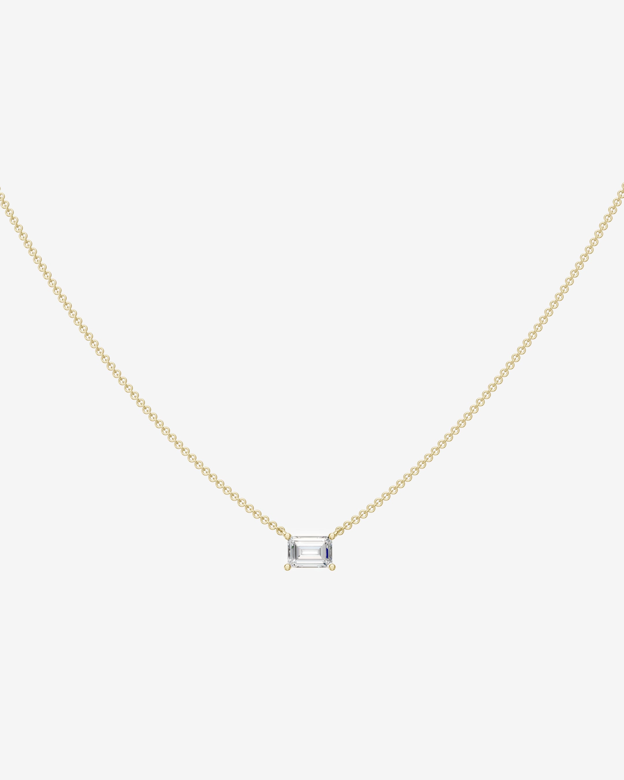 Emerald diamond necklace