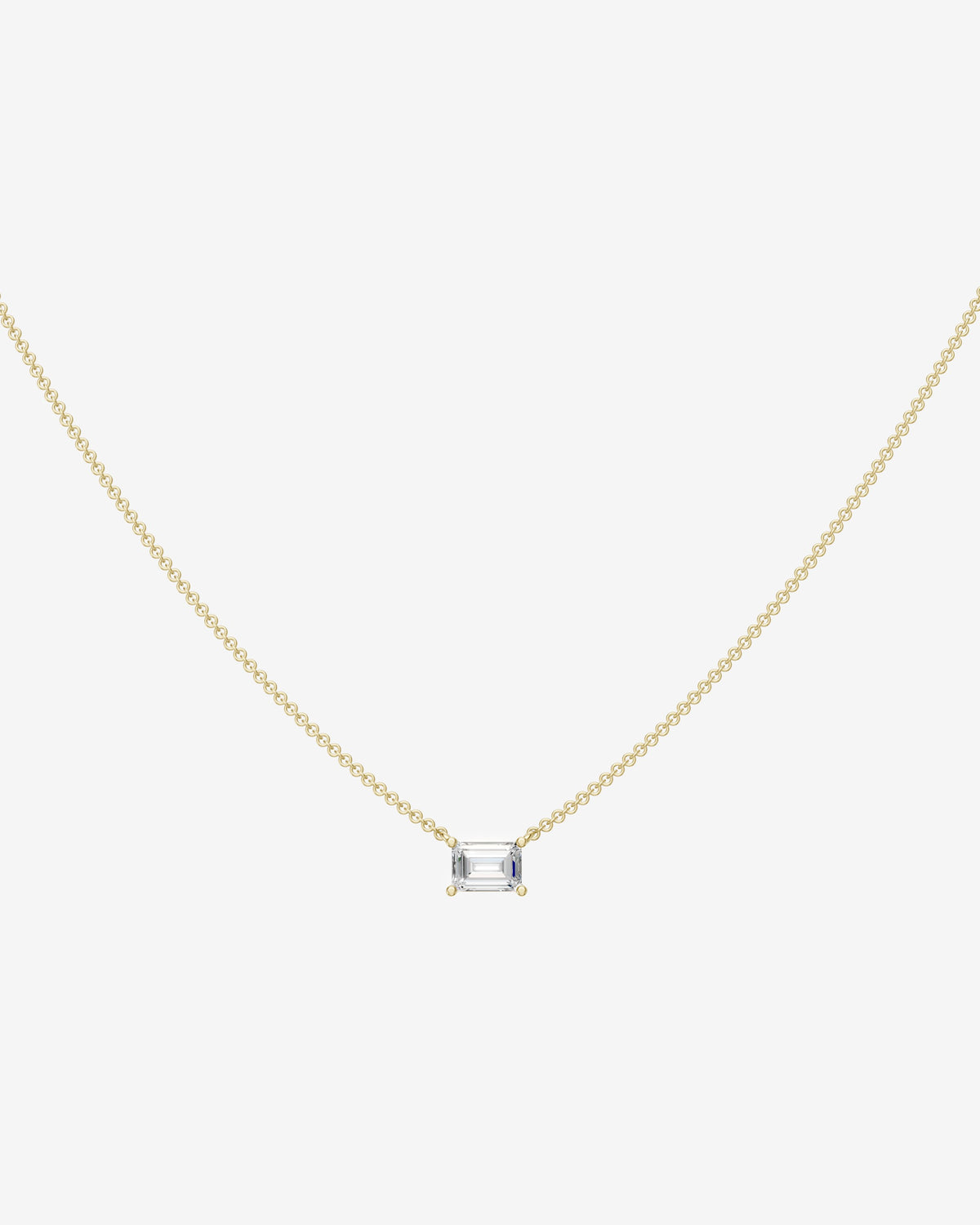 Emerald diamond necklace