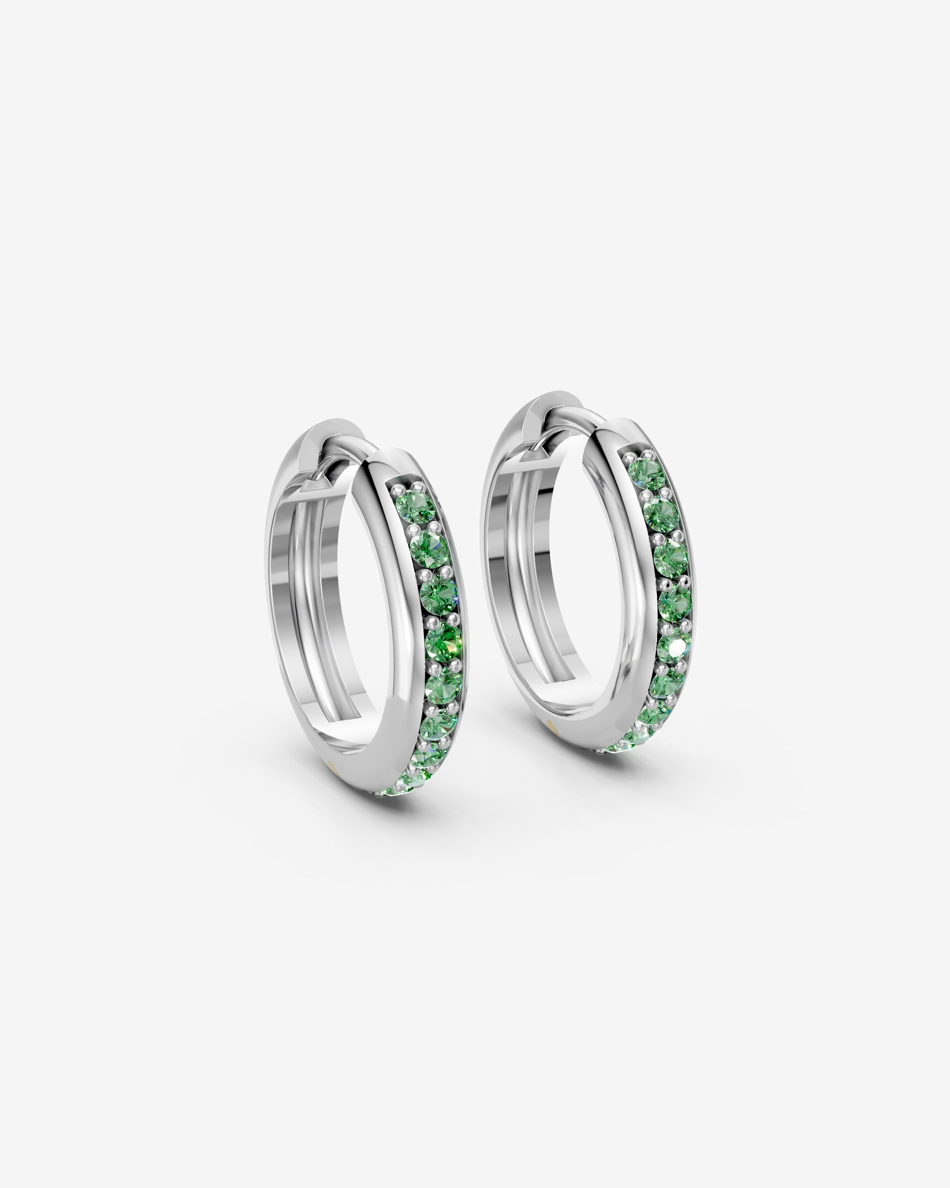 Moss hoops earings